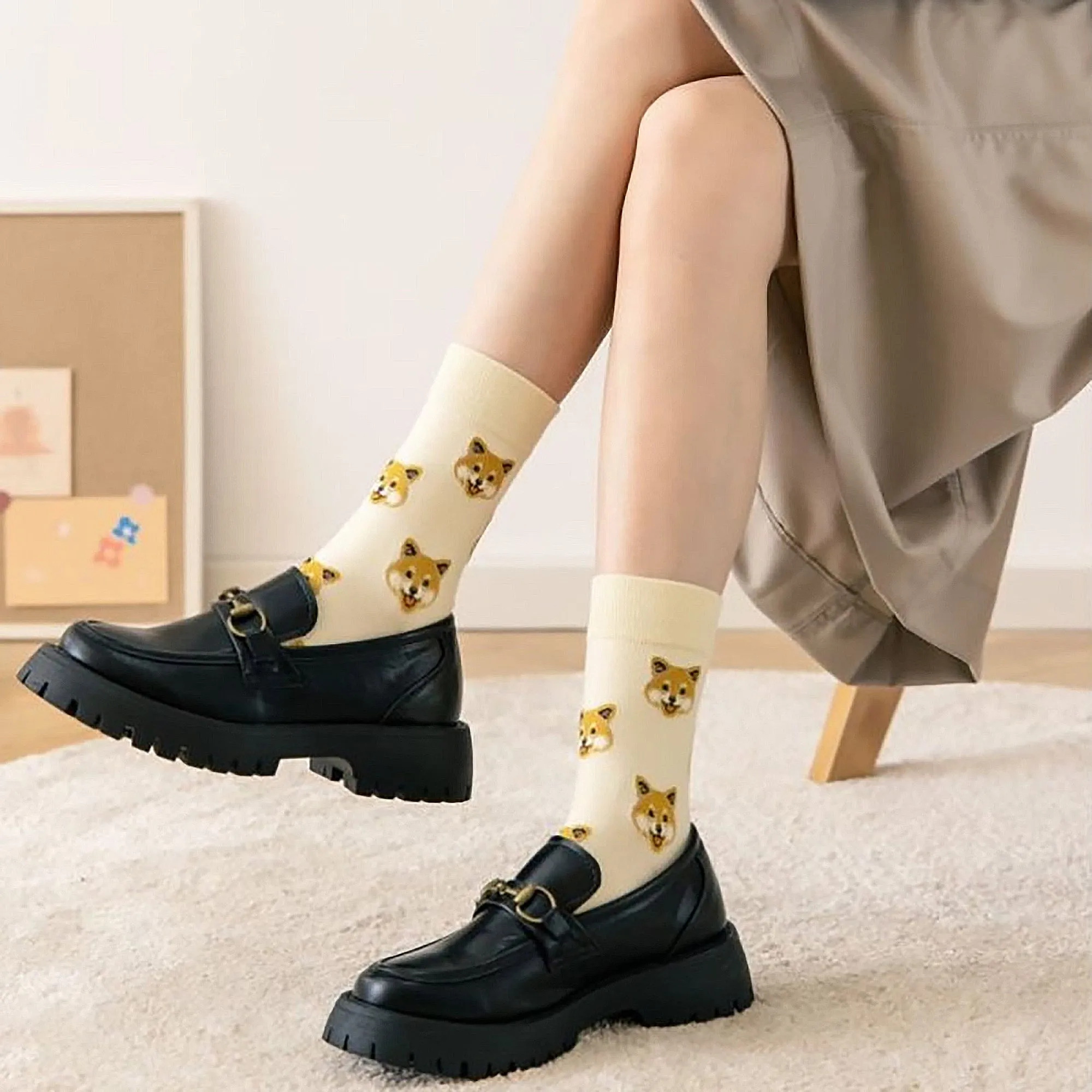 Anna-Kaci 6pk Women's Cute Dog Breed Crew Socks sold by Anna-Kaci product image thumbnail 3