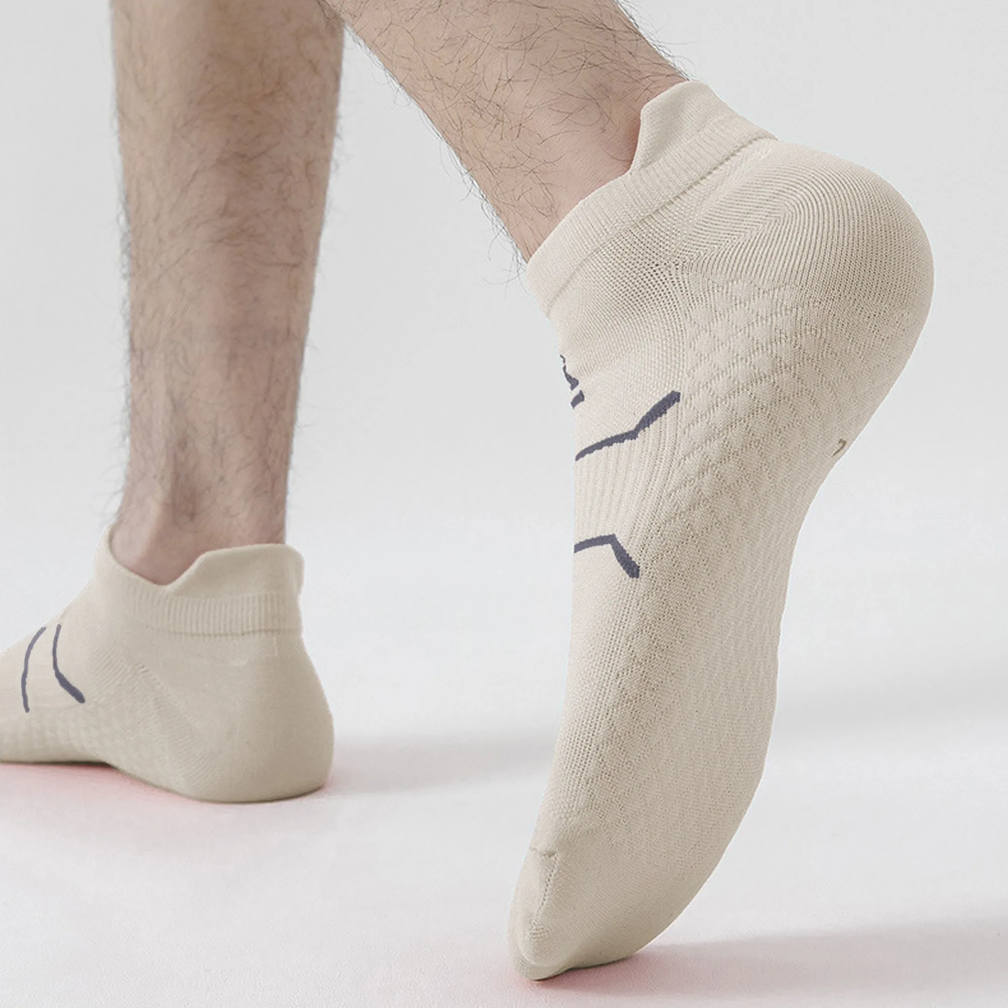 Anna-Kaci Men's Athletic Ankle Socks 6pk with Geometric Design sold by Anna-Kaci product image thumbnail 3