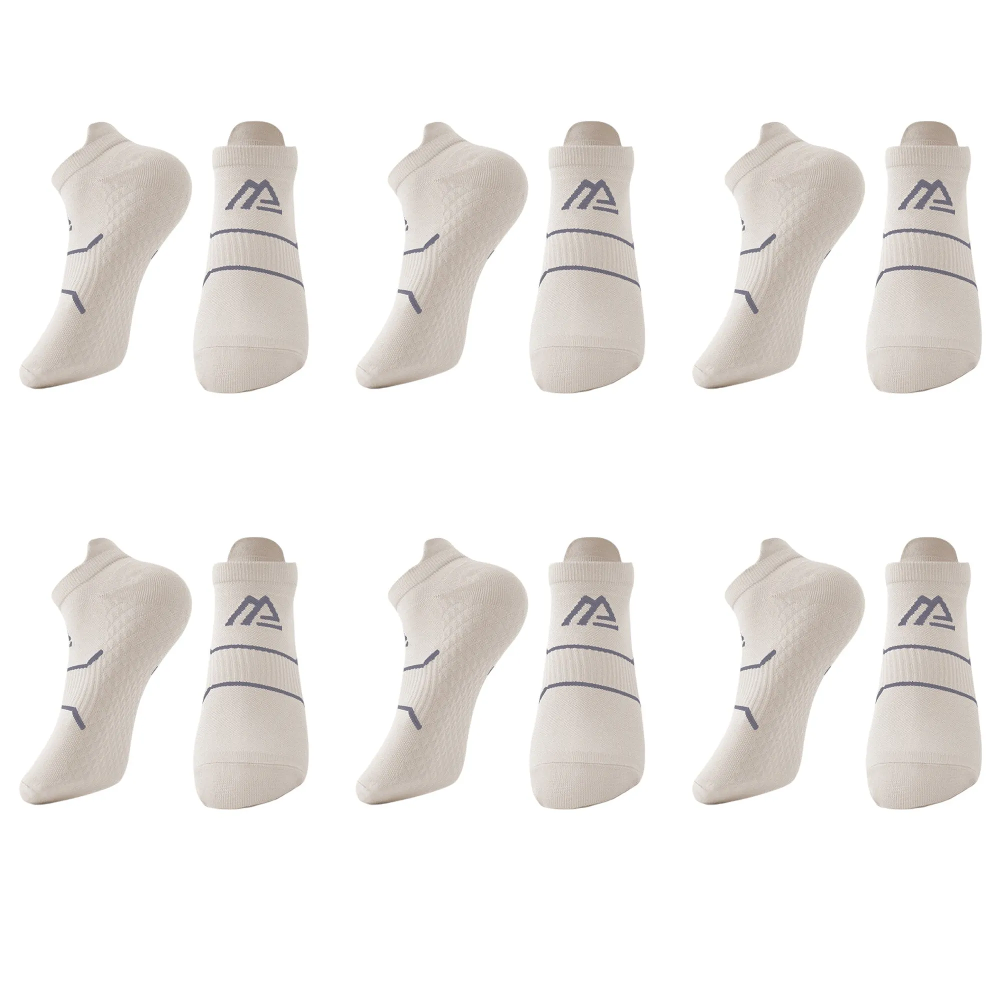 Anna-Kaci Men's Athletic Ankle Socks 6pk with Geometric Design sold by Anna-Kaci