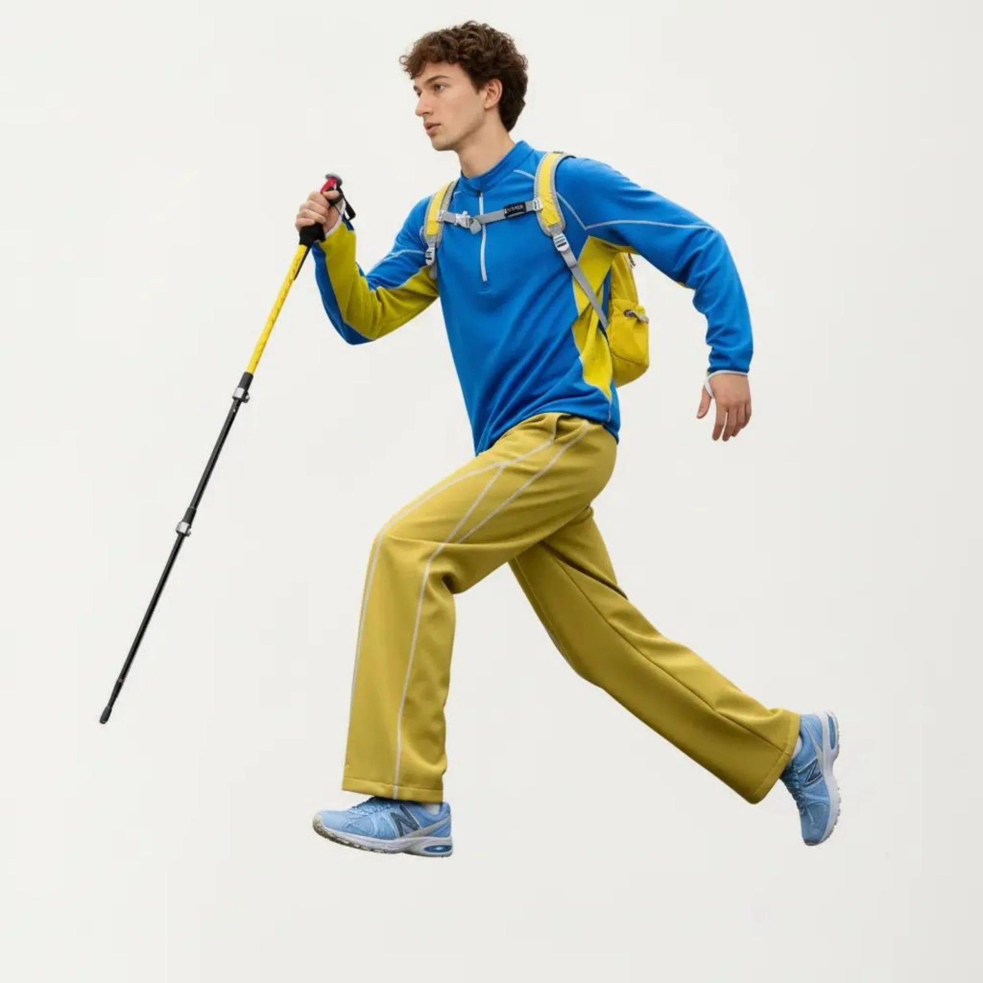 Anna-Kaci Active Men's Long Sleeve Half Zip Pullover Top with Textured Knit Fabric and Contrast Panel Detailing sold by Anna-Kaci product image thumbnail 4