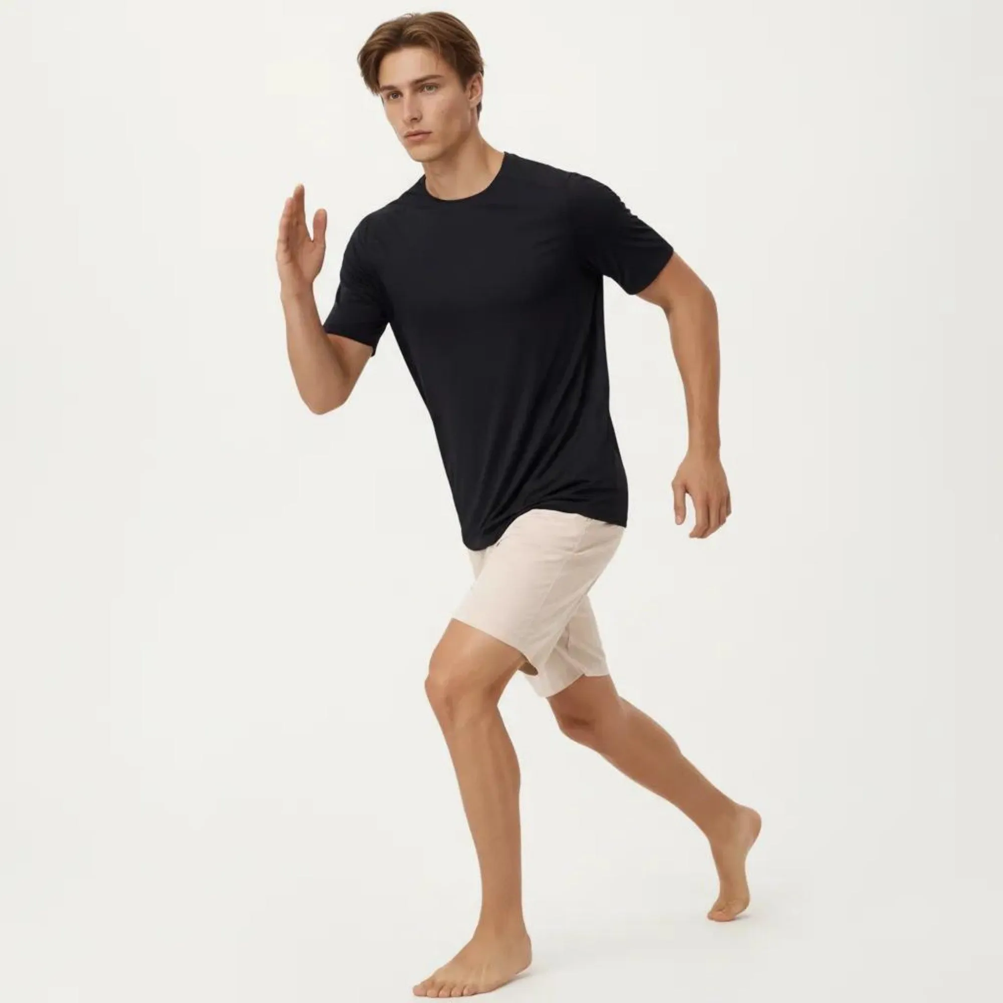 Anna-Kaci Active Men's Short Sleeve Crew Neck Performance T Shirt with Lightweight Stretch Fabric sold by Anna-Kaci product image thumbnail 4