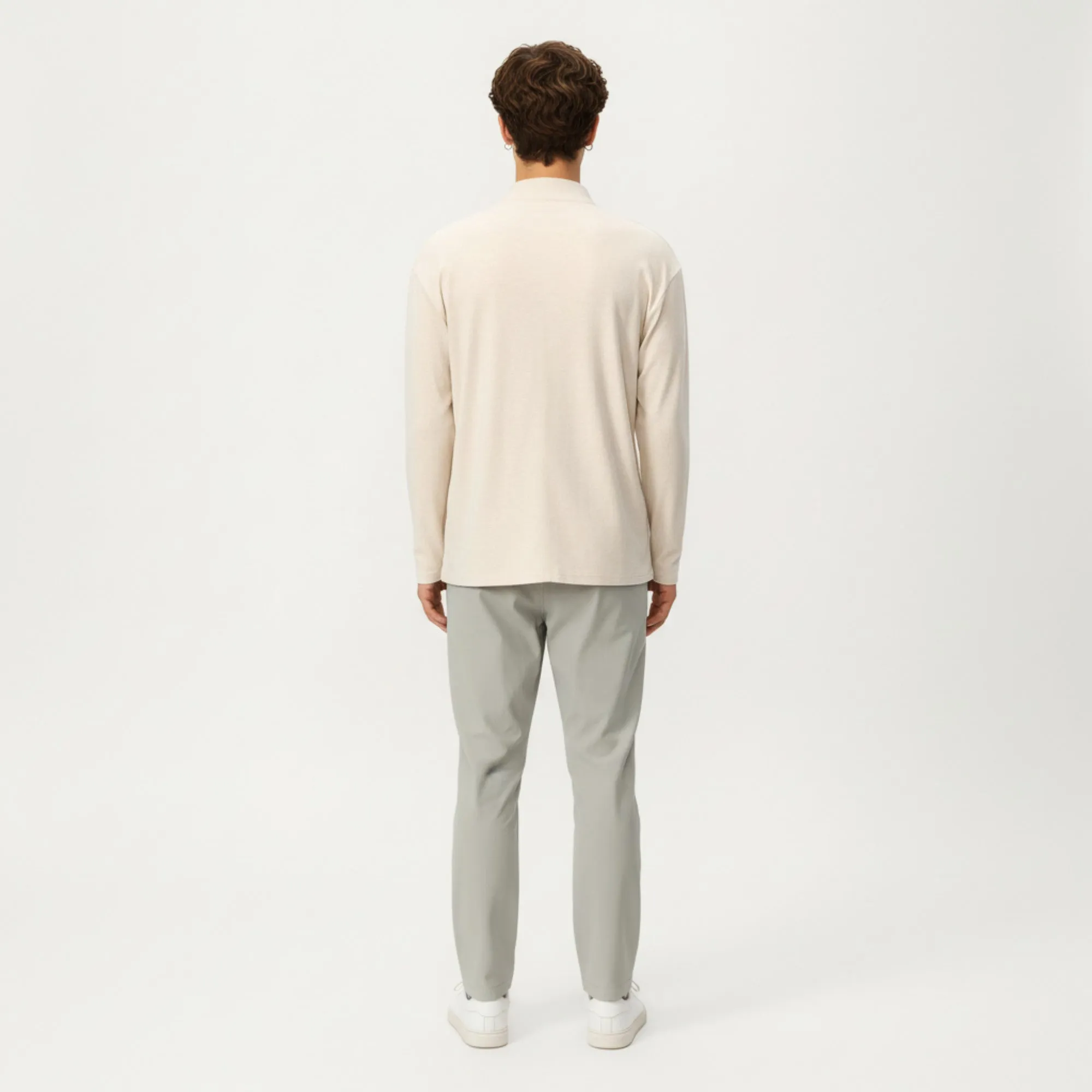 Anna-Kaci Active Men's Long Sleeve Half Zip Pullover Top with Lightweight Stretch Knit Fabric sold by Anna-Kaci product image thumbnail 3