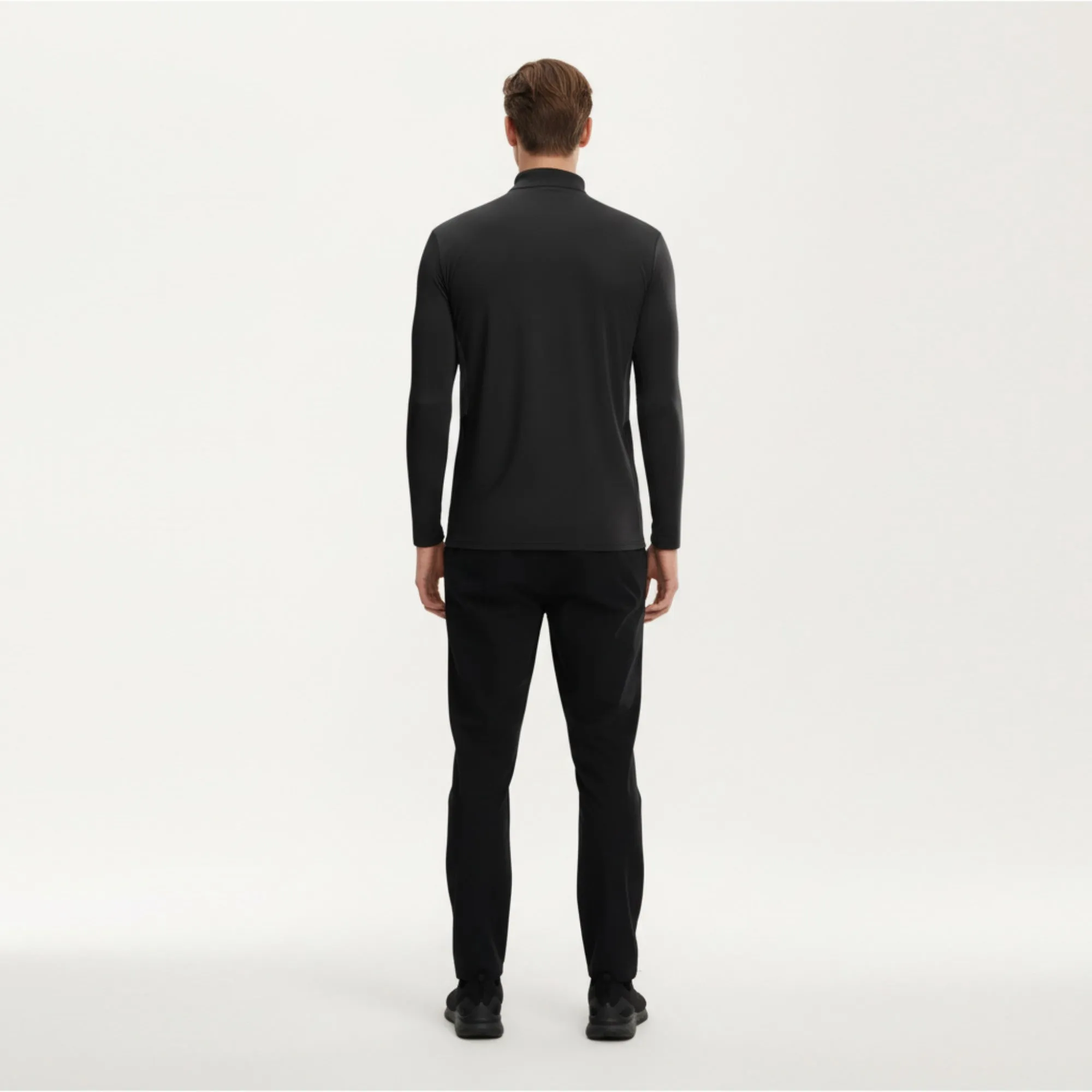 Anna-Kaci Active Men's Long Sleeve Half Zip Performance Top with Lightweight Stretch Knit Fabric sold by Anna-Kaci product image thumbnail 3