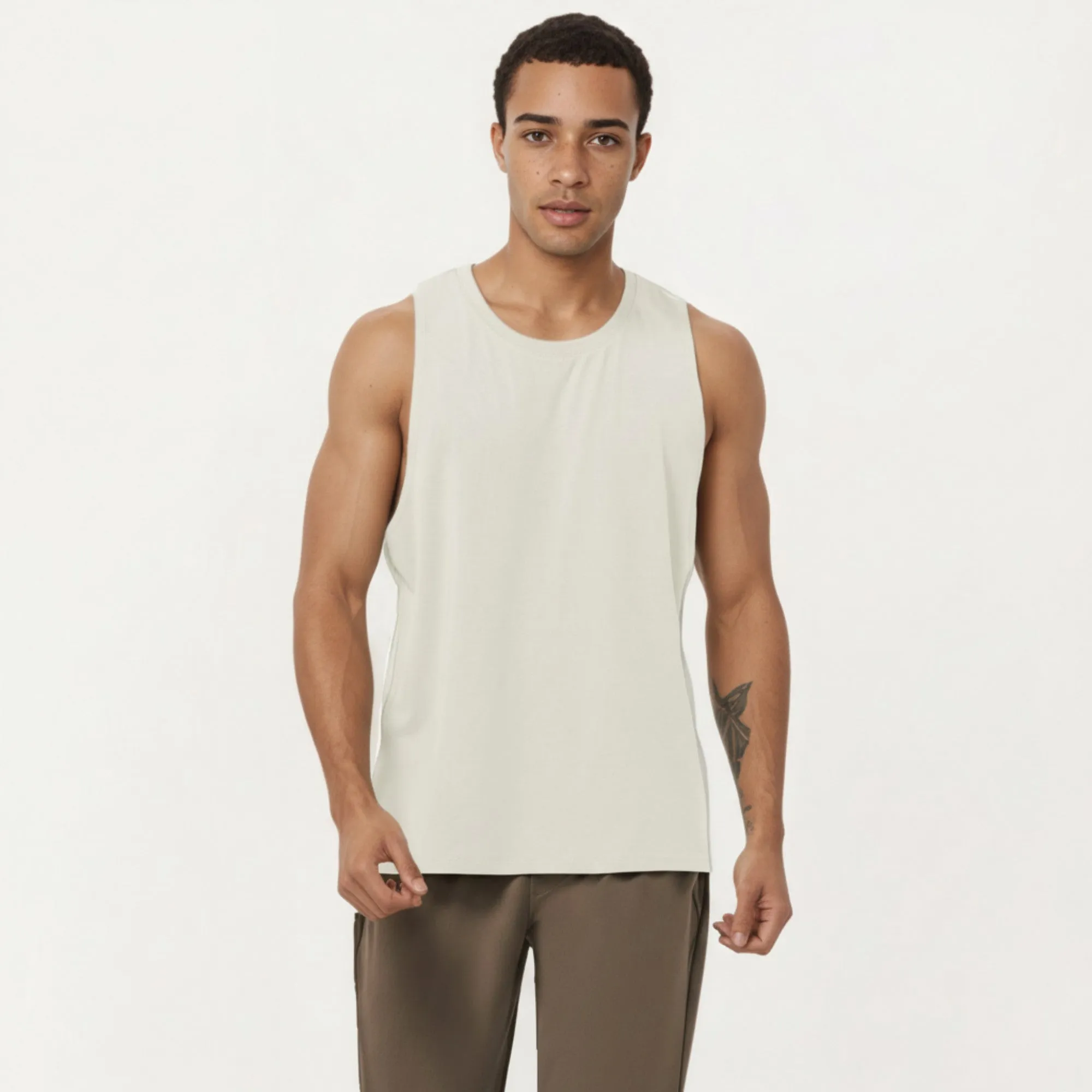 Anna-Kaci Men's Sleeveless Performance Tank Top with Lightweight Stretch and Athletic Fit sold by Anna-Kaci product image thumbnail 2