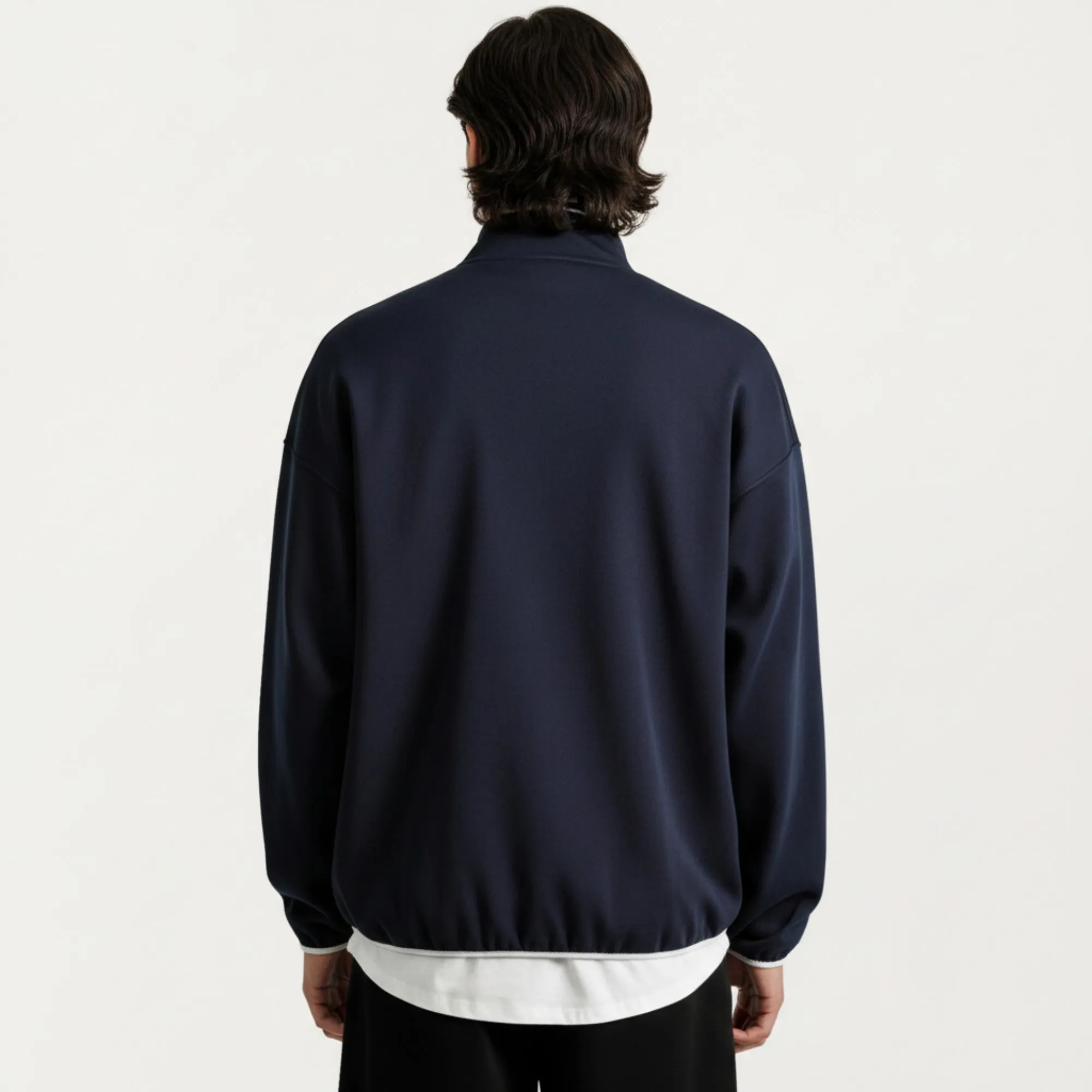 Anna-Kaci Men's Half Zip Pullover with Stand Collar and Relaxed Fit sold by Anna-Kaci product image thumbnail 4