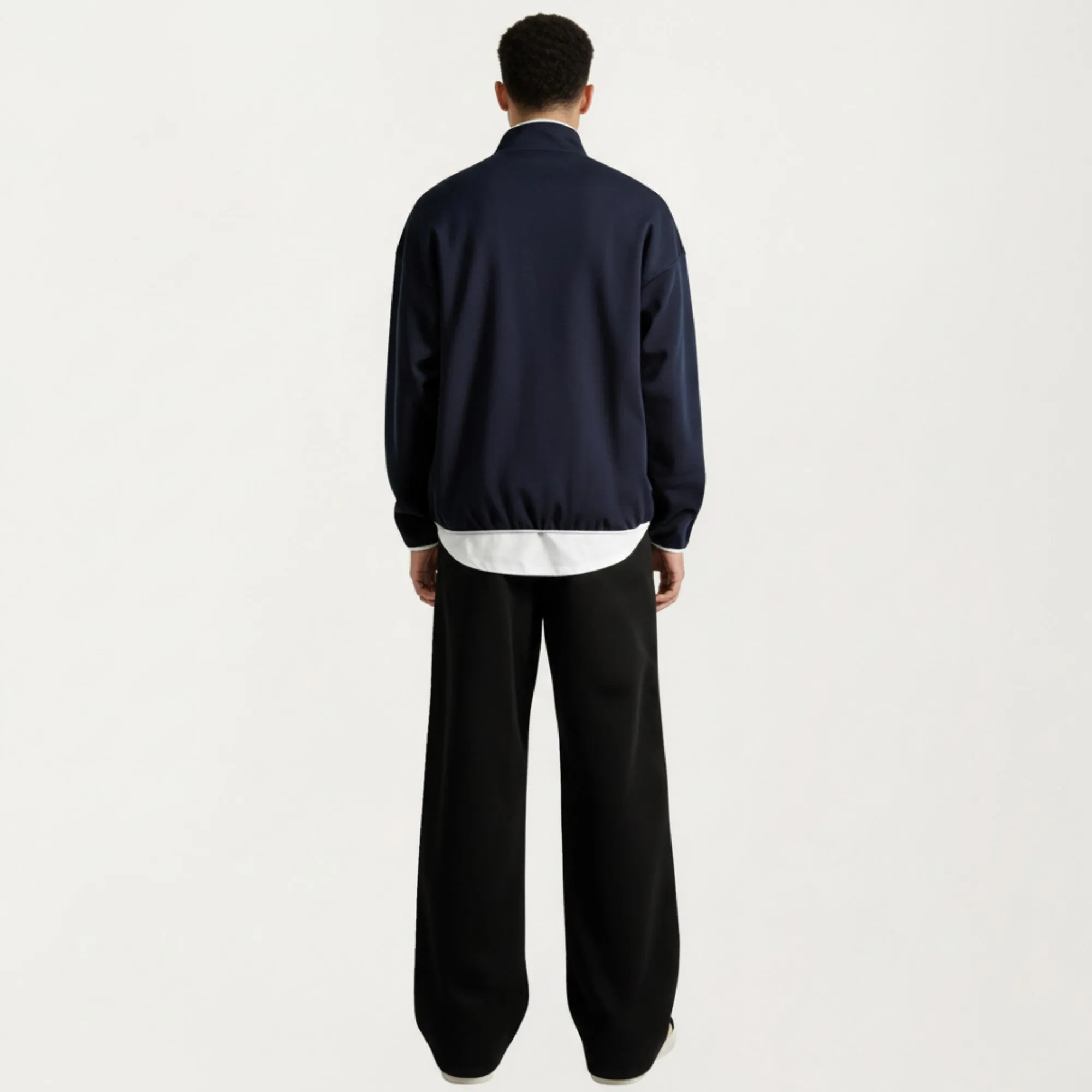 Anna-Kaci Men's Half Zip Pullover with Stand Collar and Relaxed Fit sold by Anna-Kaci product image thumbnail 3