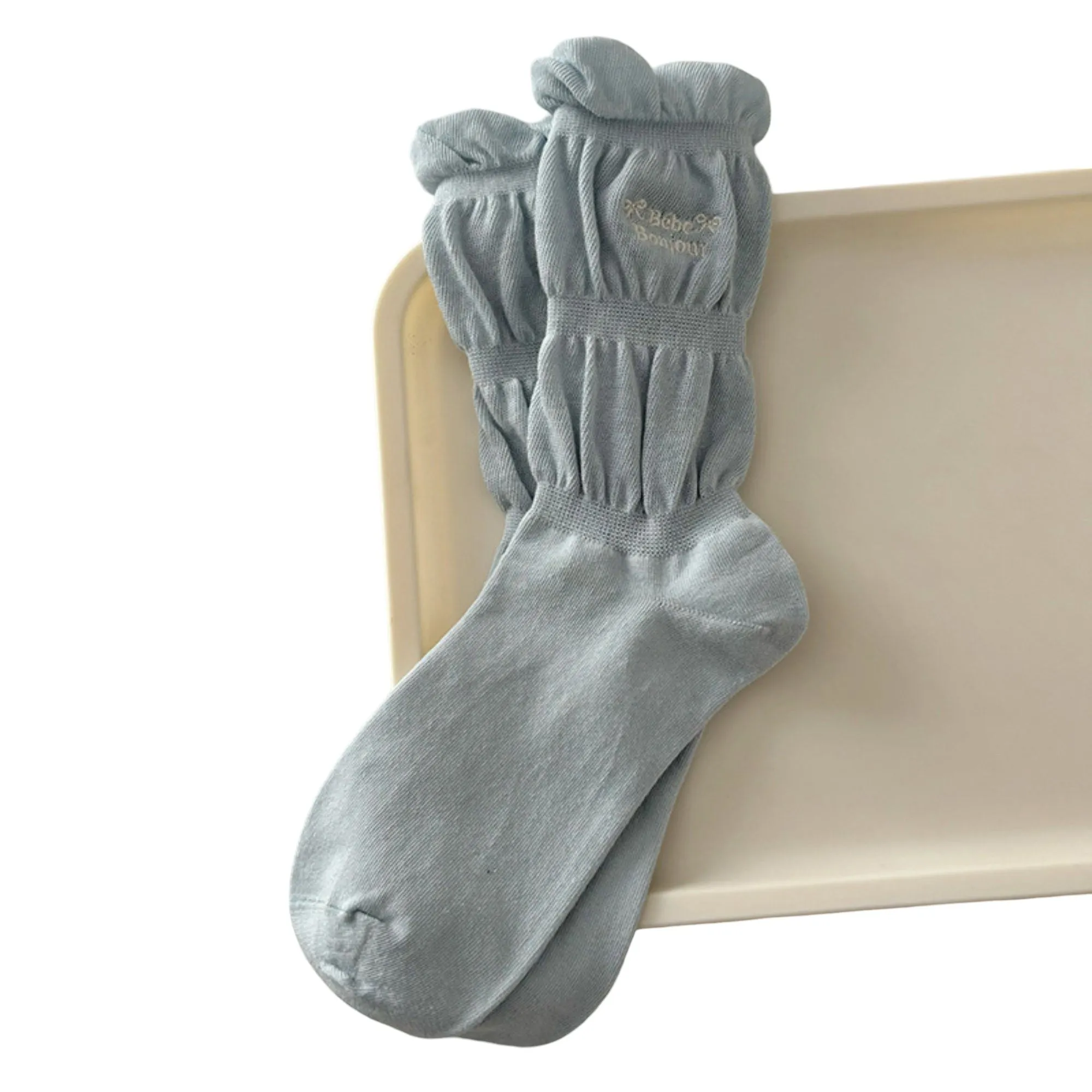 Anna-Kaci Women's 3-Pair Ruffle Crew Socks Soft Stretch Knit Scrunch Detail Comfortable Everyday Giftable Sock Set sold by Anna-Kaci product image thumbnail 2