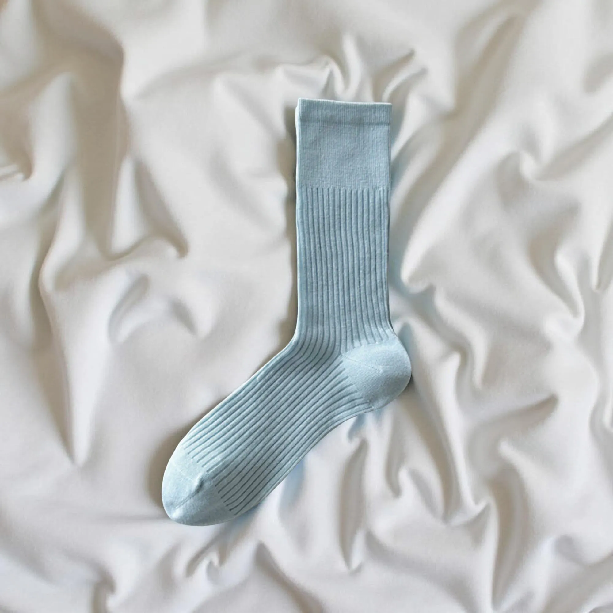 Anna-Kaci Women's Ribbed Knit Crew Socks 5 Pair Set Soft Stretch Mid Calf Everyday Comfort Socks sold by Anna-Kaci product image thumbnail 3