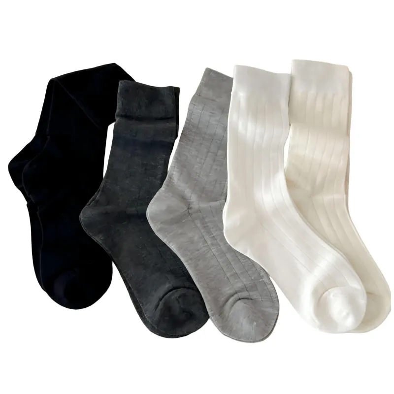 Anna-Kaci Women's 5-Pair Ribbed Crew Socks Soft Stretch Classic Everyday Comfort Socks sold by Anna-Kaci
