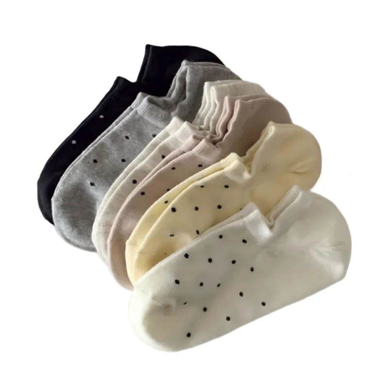 Anna-Kaci Women's 6-Pair Low Cut Ankle Socks Set with Polka Dot Pattern Soft Stretch Everyday Essentials sold by Anna-Kaci