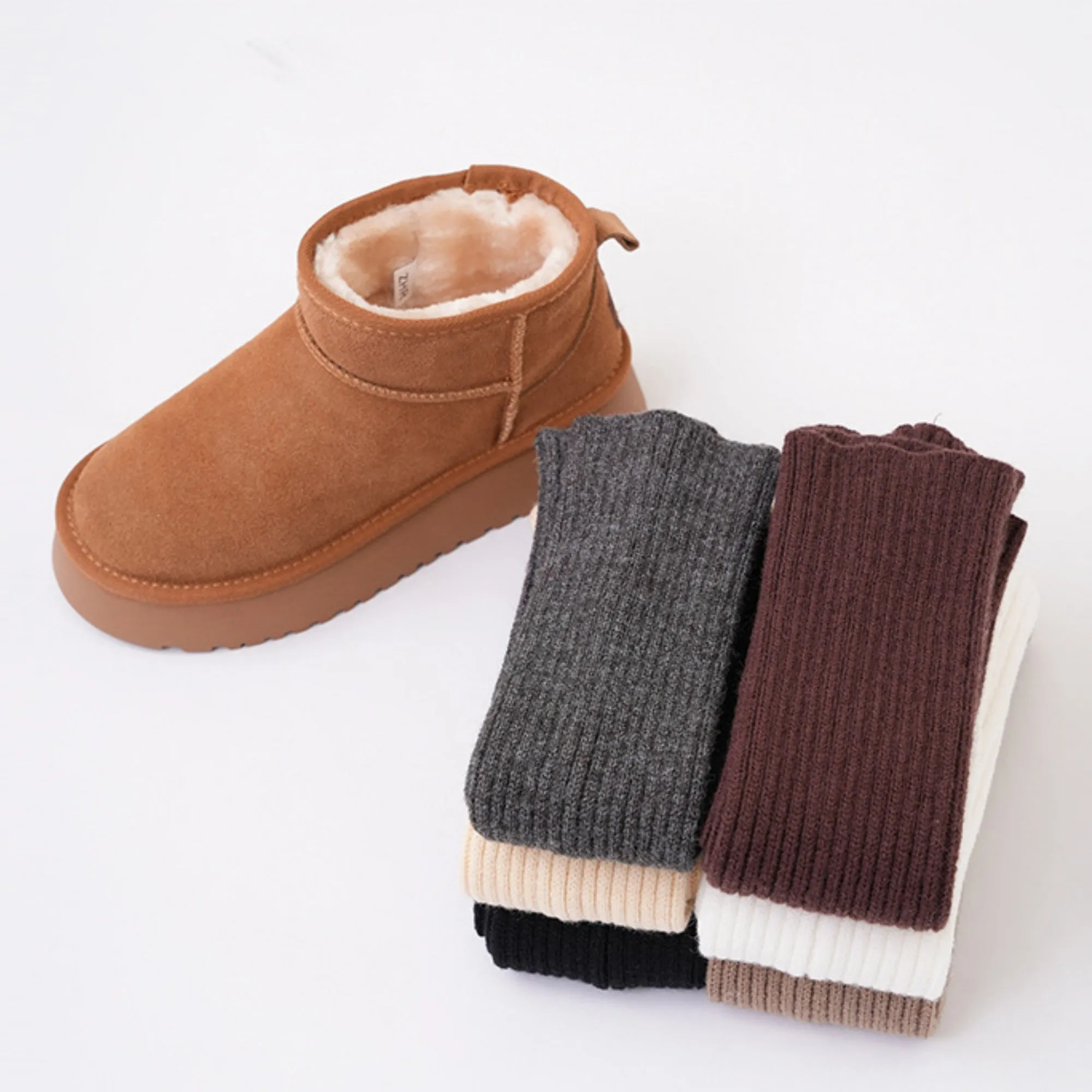 Anna-Kaci Women's Ribbed Knit Slouch Leg Warmers with Soft Stretch Texture and Pull On Design for Layered Styling 16in sold by Anna-Kaci product image thumbnail 3