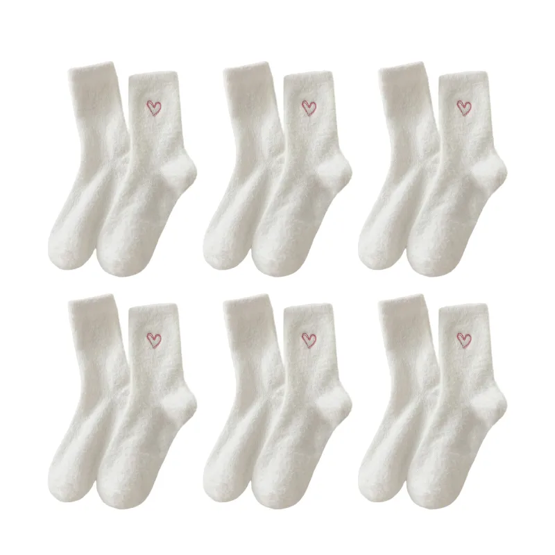 Anna-Kaci Womens Warm Crew Socks 6 Pairs Soft Thermal Valentine Comfort Cozy Winter Wear sold by Anna-Kaci