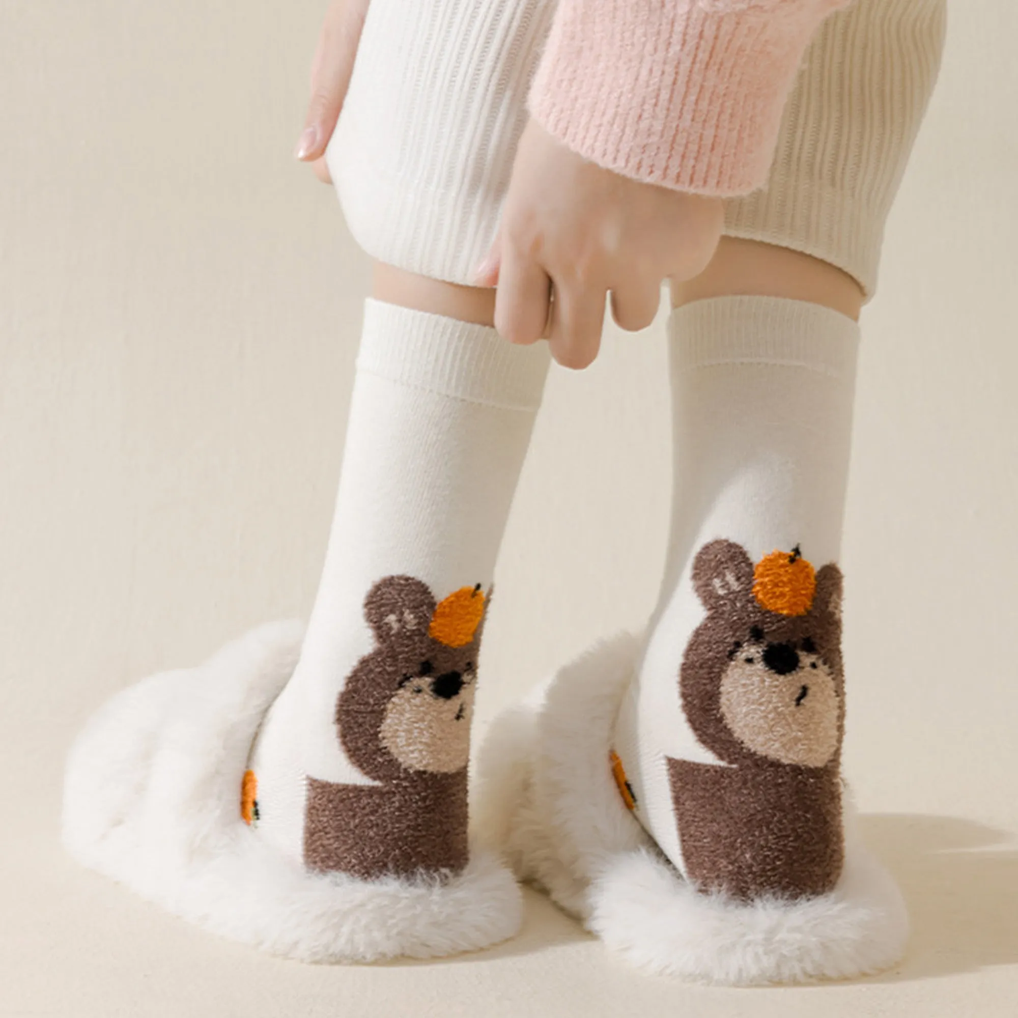 Anna-Kaci Womens Pure Cotton Crew Socks 6 Pairs Soft Breathable Cute Cartoon Design sold by Anna-Kaci product image thumbnail 2