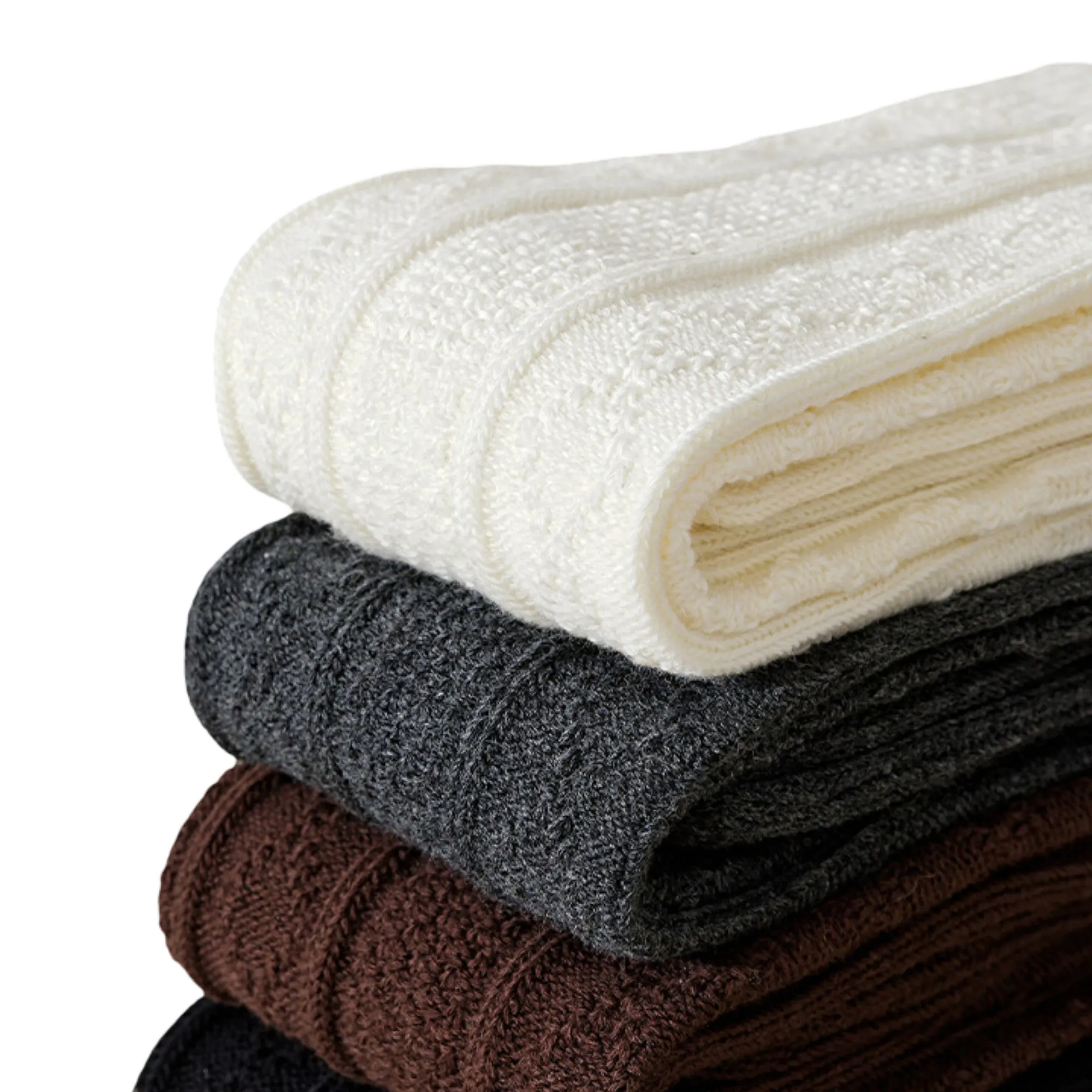 Anna-Kaci 1-Pack Womens Vintage Knit Knee High Socks Soft Stretch Cable Texture sold by Anna-Kaci product image thumbnail 5