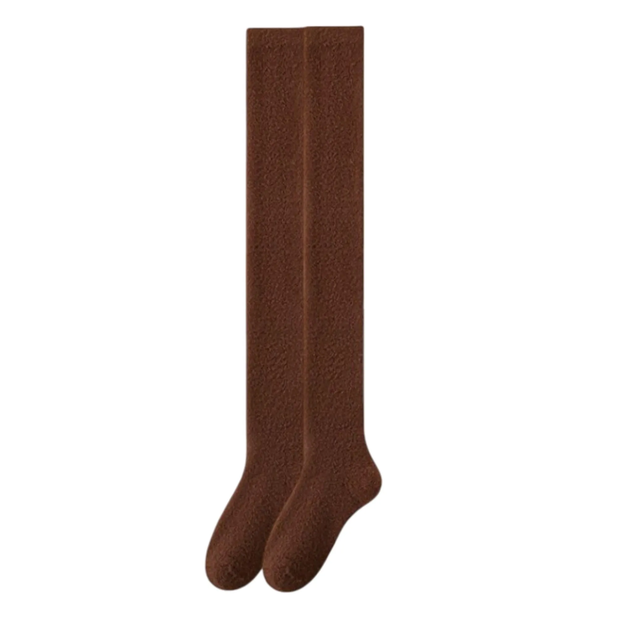 Anna-Kaci Plush Over The Knee High Elasticity Solid Color Thermal Socks sold by Anna-Kaci product image thumbnail 5