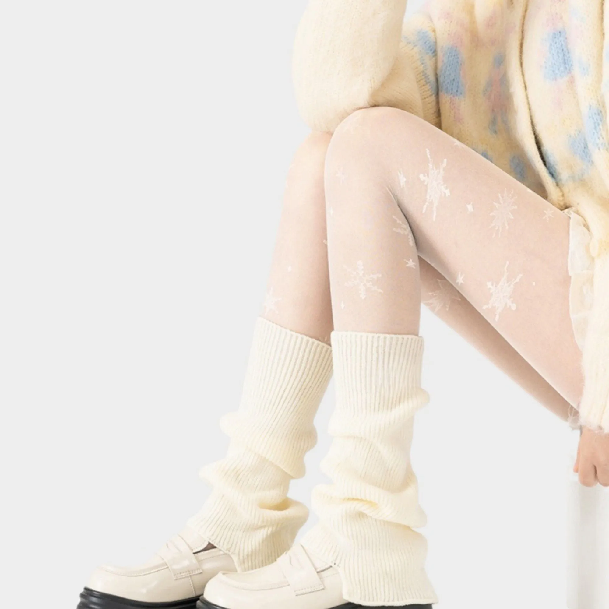 Anna-Kaci Sheer Star Pattern Tights with Soft Stretch Fit and Delicate Allover Celestial Design for Stylish Everyday Legwear sold by Anna-Kaci product image thumbnail 2