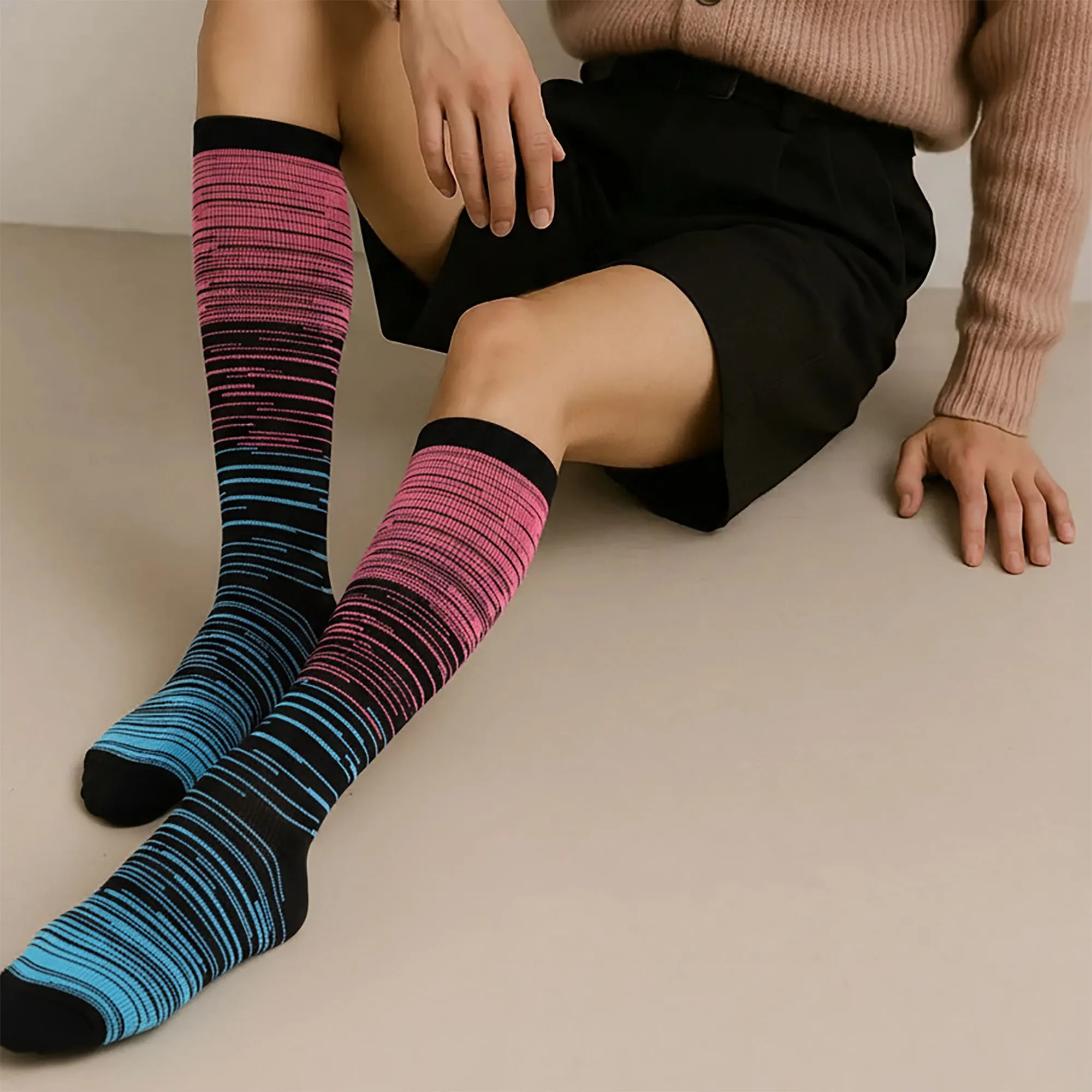 Anna-Kaci Women's 6pk Professional Athletic Compression Socks - Gradient Pressure Knee-High Socks for Fitness, Running & Recovery sold by Anna-Kaci product image thumbnail 3