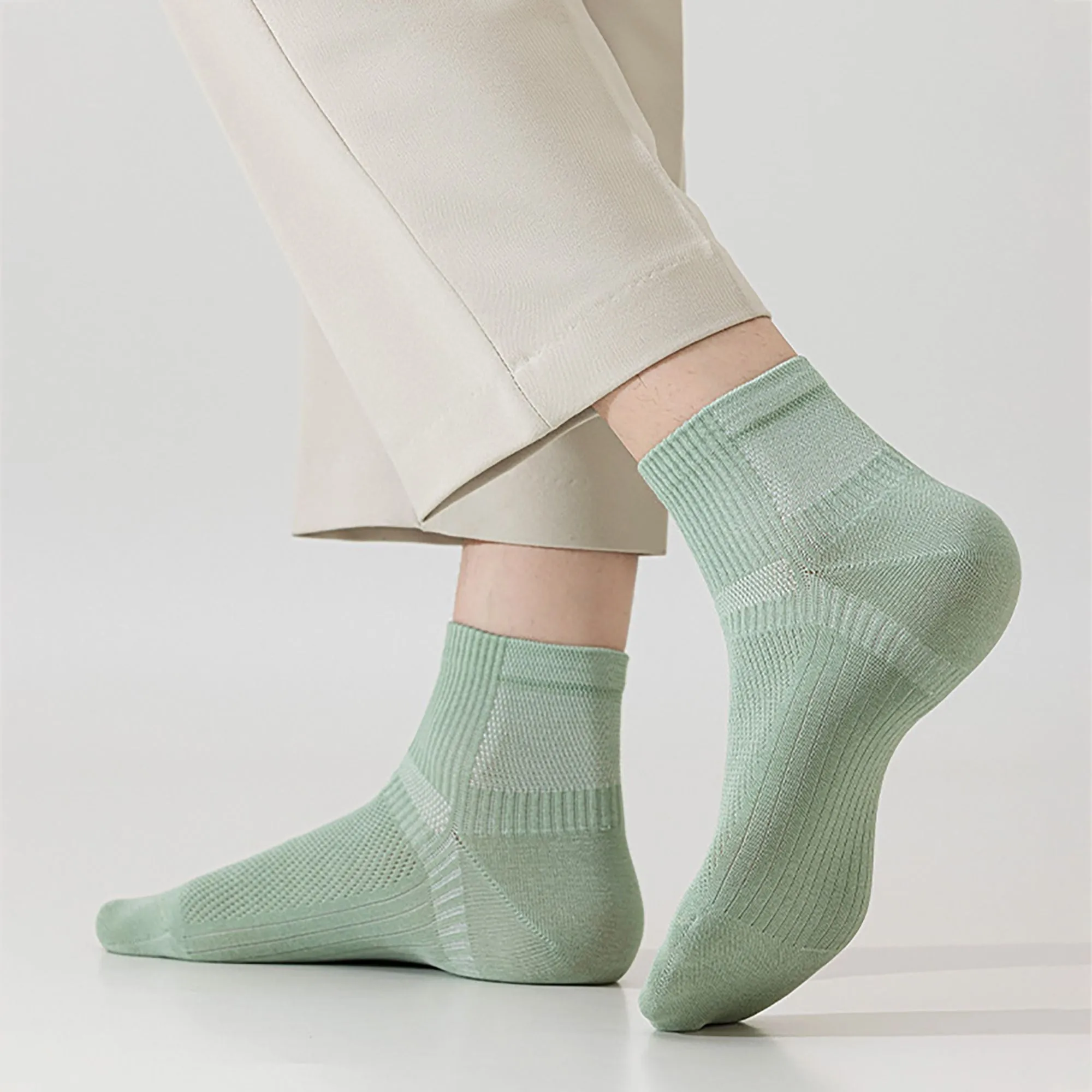 Anna-Kaci 6 pair Men's Breathable Ankle Socks sold by Anna-Kaci product image thumbnail 2