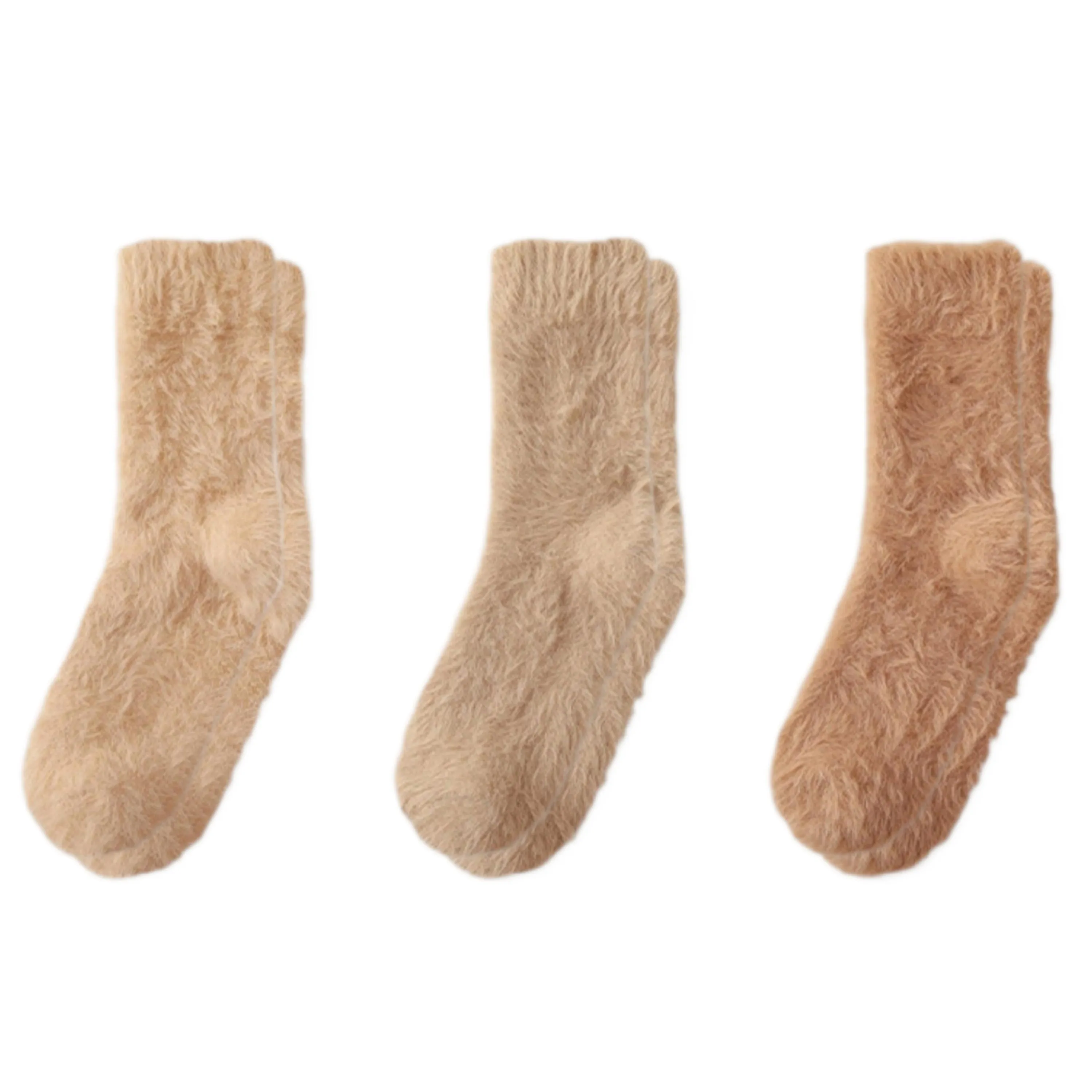 Anna-Kaci Women's 3-Pair Ultra-Plush Fuzzy Crew Socks with Soft Textured Finish US 5¨C10 sold by Anna-Kaci
