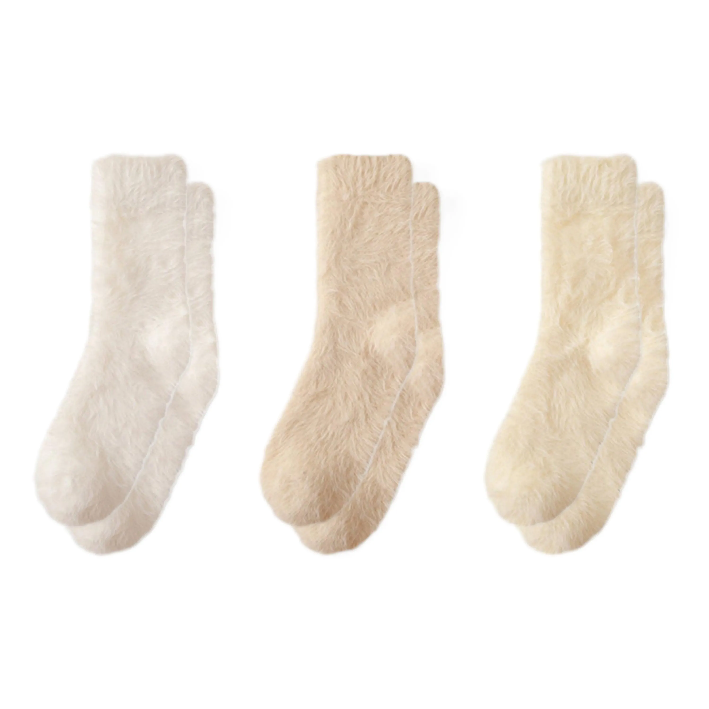 Anna-Kaci Women's 3-Pair Ultra-Plush Fuzzy Crew Socks with Soft Textured Finish US 5¨C10 sold by Anna-Kaci product image thumbnail 5