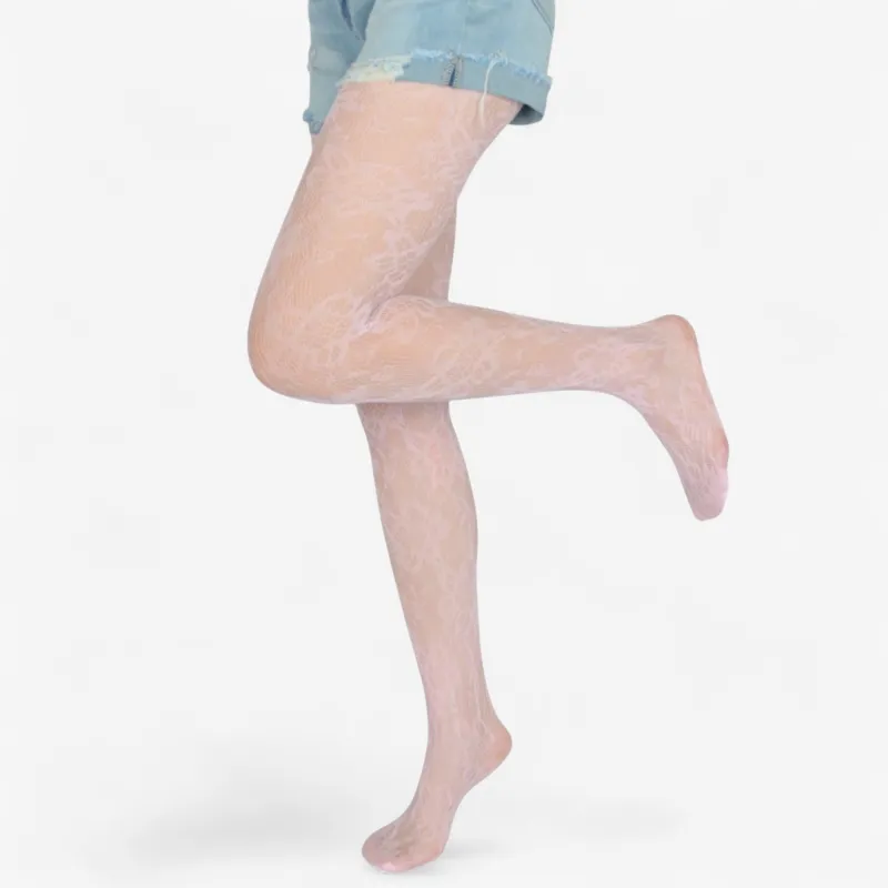 Anna-Kaci Women's 2-Pair Floral Lace Pattern Sheer Tights with Stretch Fit Suitable Height 5'1-5'8 made by Anna-Kaci