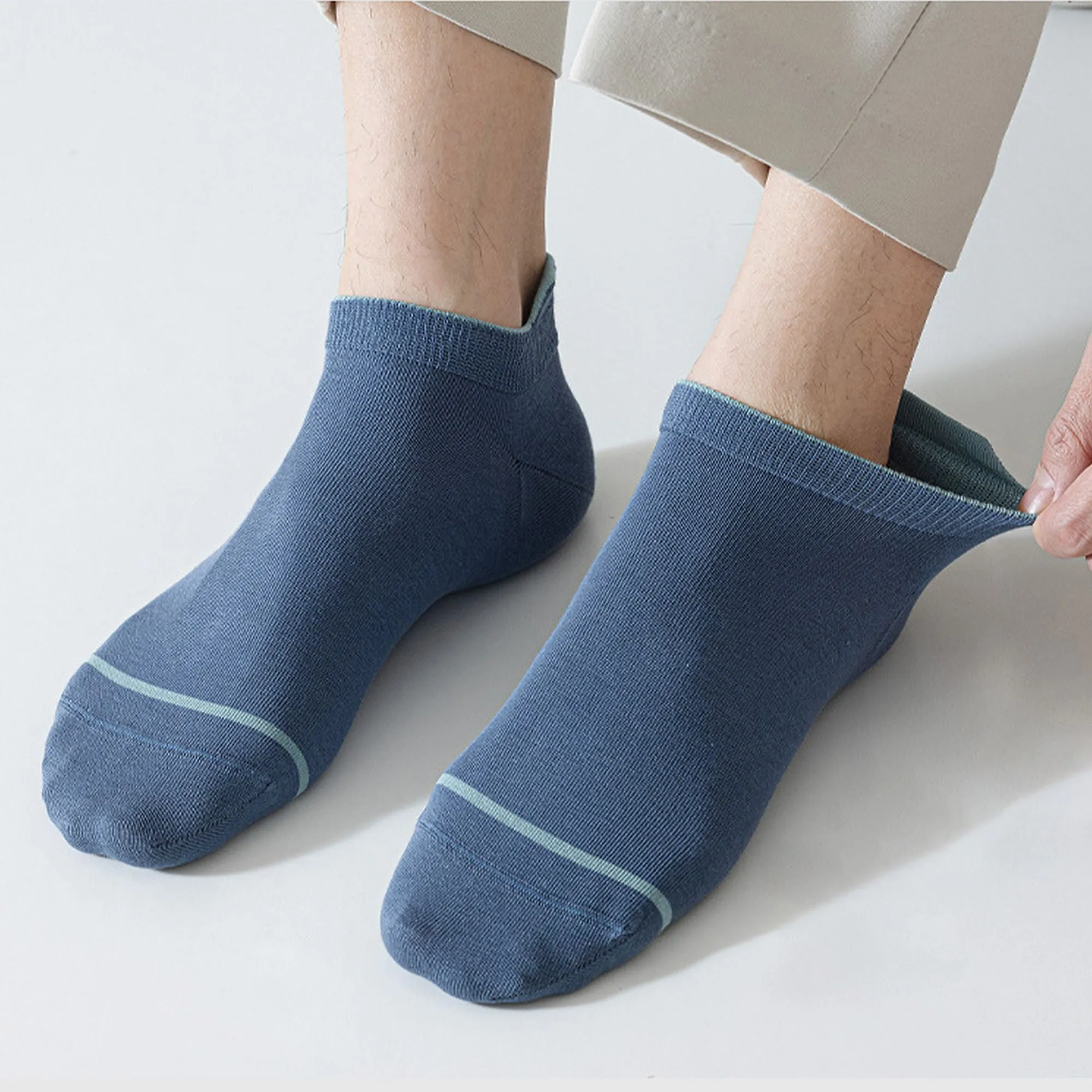 Anna-Kaci Men's 6pk Breathable Casual Ankle Socks sold by Anna-Kaci product image thumbnail 5