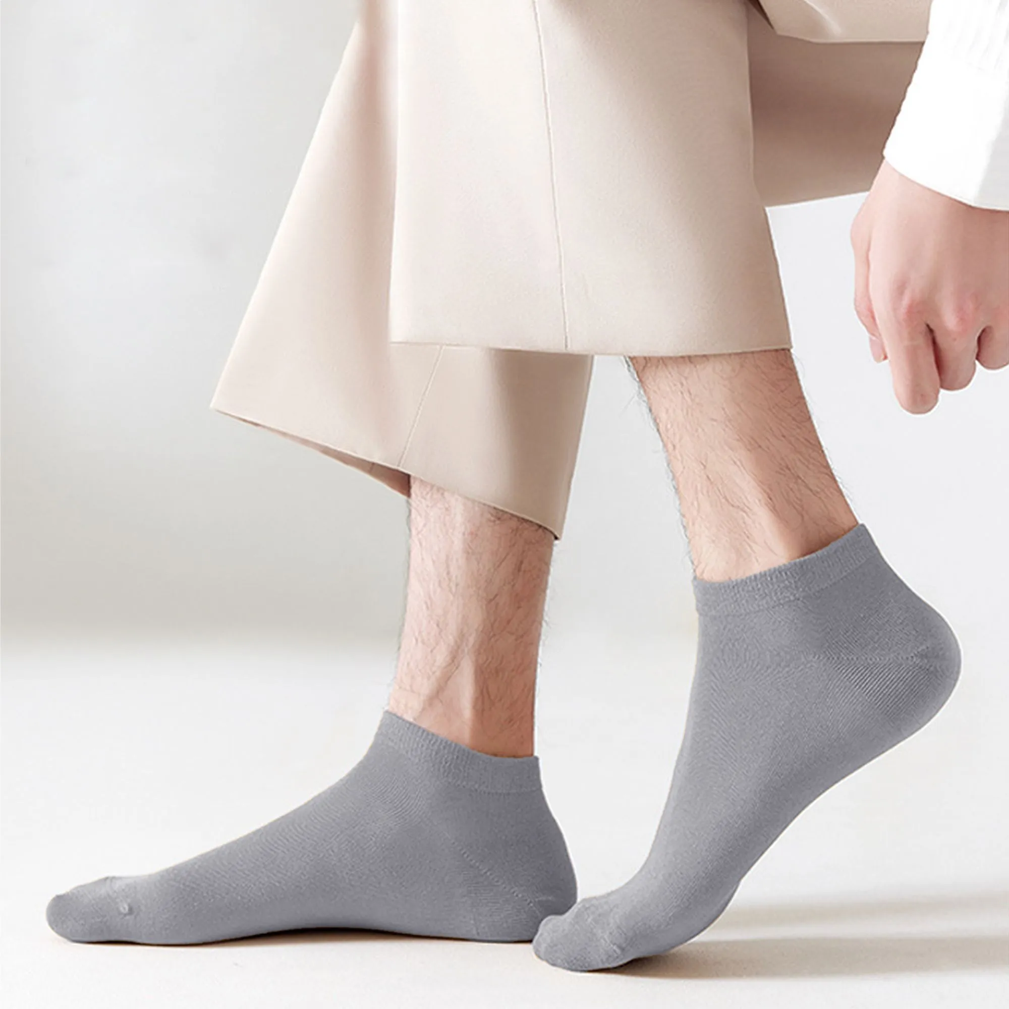 Anna-Kaci Men's Ankle - Length 6pk Comfort Casual Cotton Socks sold by Anna-Kaci product image thumbnail 4