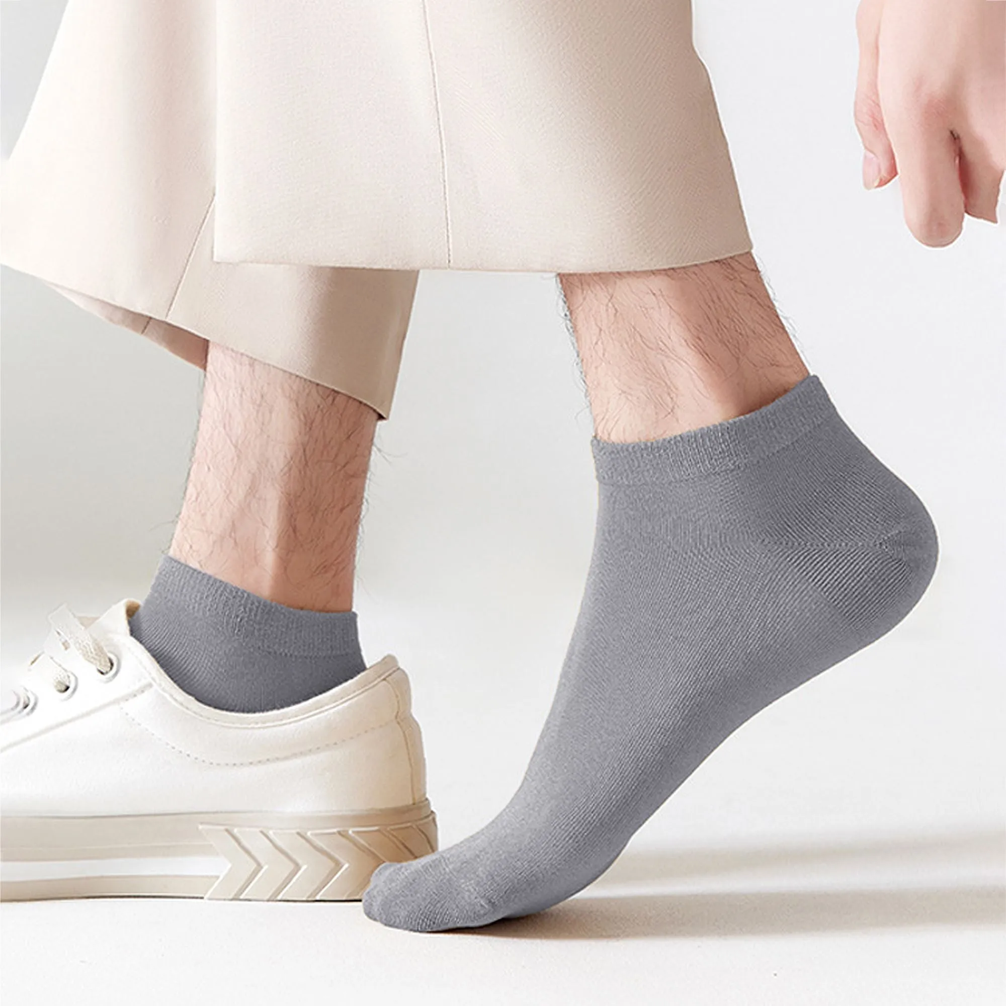 Anna-Kaci Men's Ankle - Length 6pk Comfort Casual Cotton Socks sold by Anna-Kaci product image thumbnail 2