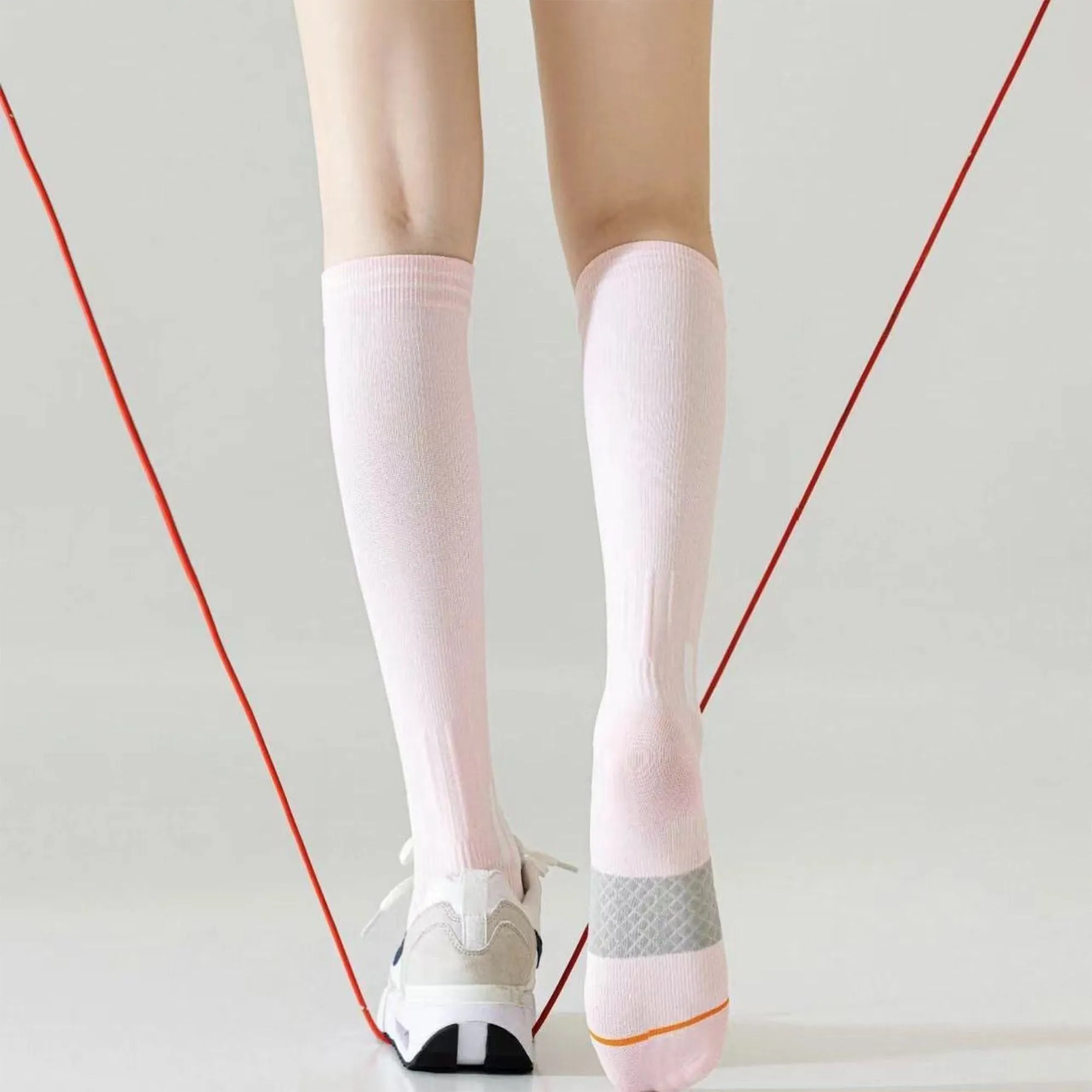 Anna-Kaci 3-Pair Set Knee-High Compression Athletic Socks Breathable Anti-Slip Support Design for Running and Jump Rope sold by Anna-Kaci product image thumbnail 3