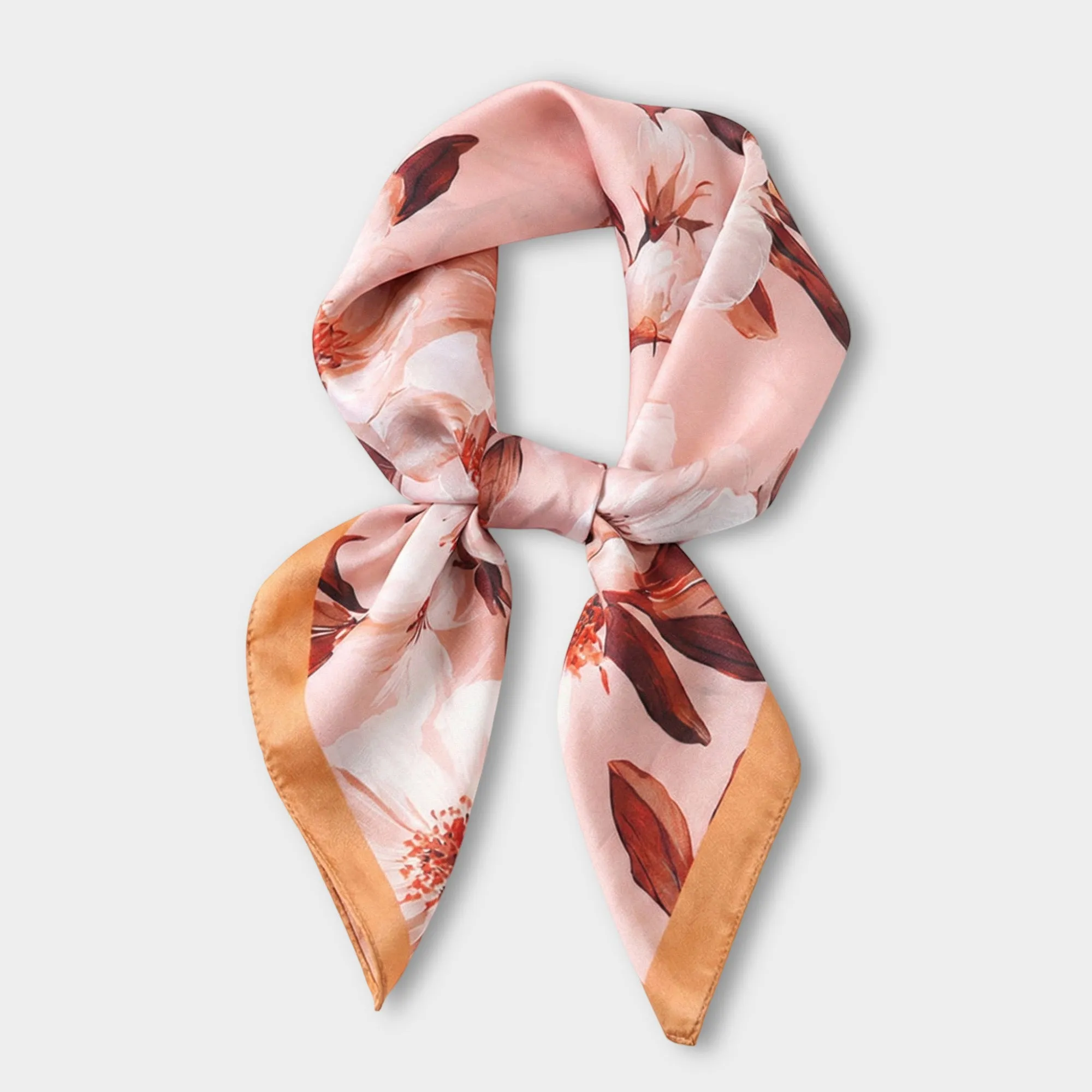 Anna-Kaci Women's Satin Floral Print Square Scarf Soft Lightweight Fashion Accessory 27.5¡Á27.5inches sold by Anna-Kaci
