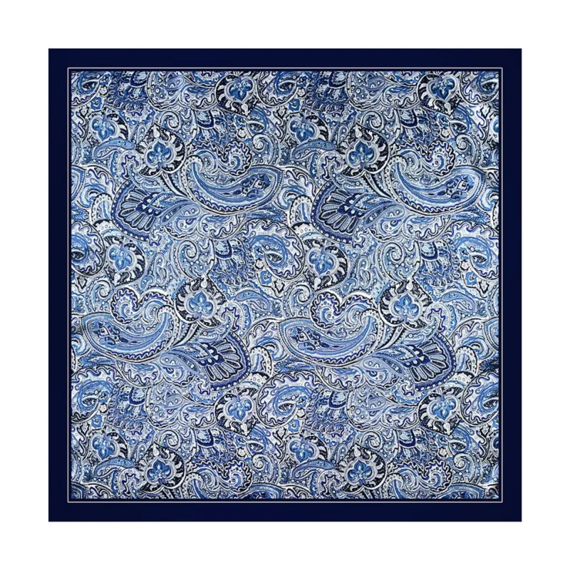 Anna-Kaci Women's Paisley Print Square Satin Scarf Smooth Lightweight Fabric Elegant Neck Hair Accessory 35.5x35.5in made by Anna-Kaci