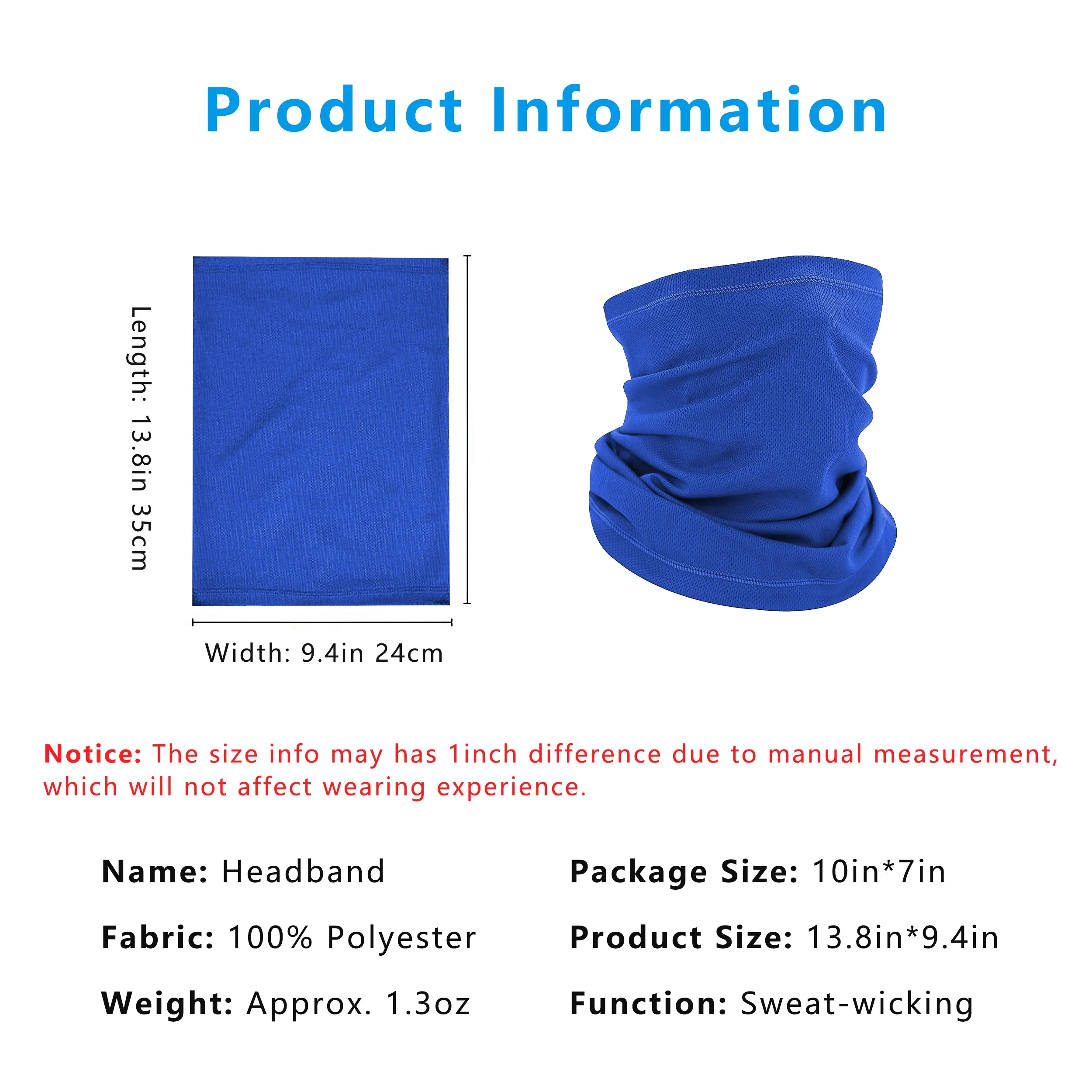 Anna-Kaci Neck Gaiter, Sweat-Wicking Quick-Dry Cooling Breathable Face Mask UV Protection Scarf Hiking Bandana Unisex sold by Anna-Kaci product image thumbnail 5