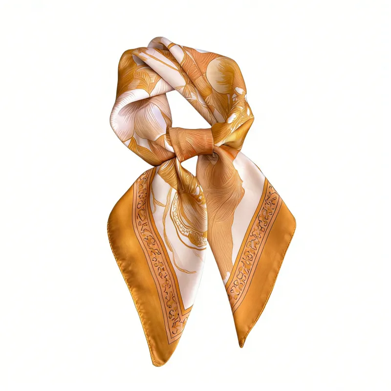 Anna-Kaci Womens Floral Square Scarf Lightweight Fashion Accessory 27.5¡Á27.5inches made by Anna-Kaci