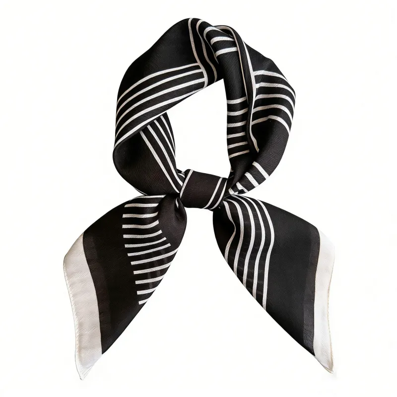 Anna-Kaci Womens Lightweight Square Scarf with Modern Linear Pattern 26.5¡Á26.5inches sold by Anna-Kaci