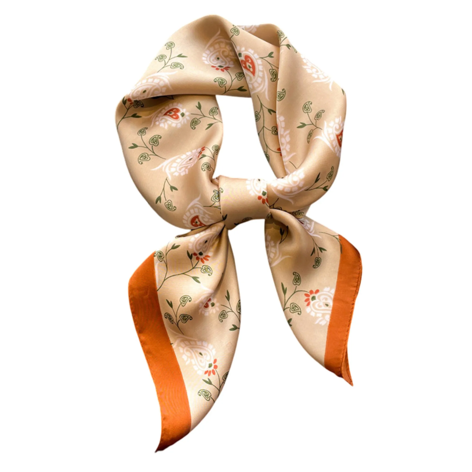 Anna-Kaci Womens Satin Square Scarf with Vintage Floral Print 27.5¡Á27.5inches sold by Anna-Kaci product image thumbnail 5