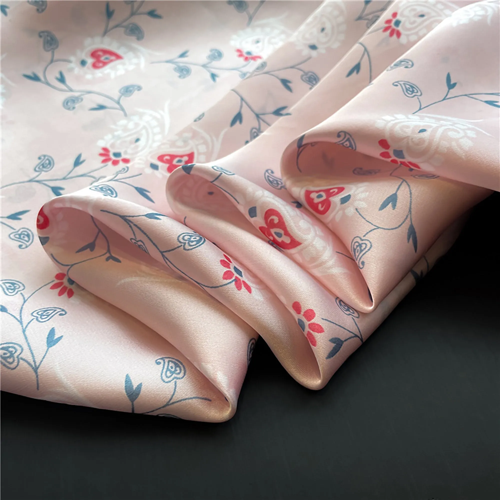 Anna-Kaci Womens Satin Square Scarf with Vintage Floral Print 27.5¡Á27.5inches sold by Anna-Kaci product image thumbnail 4