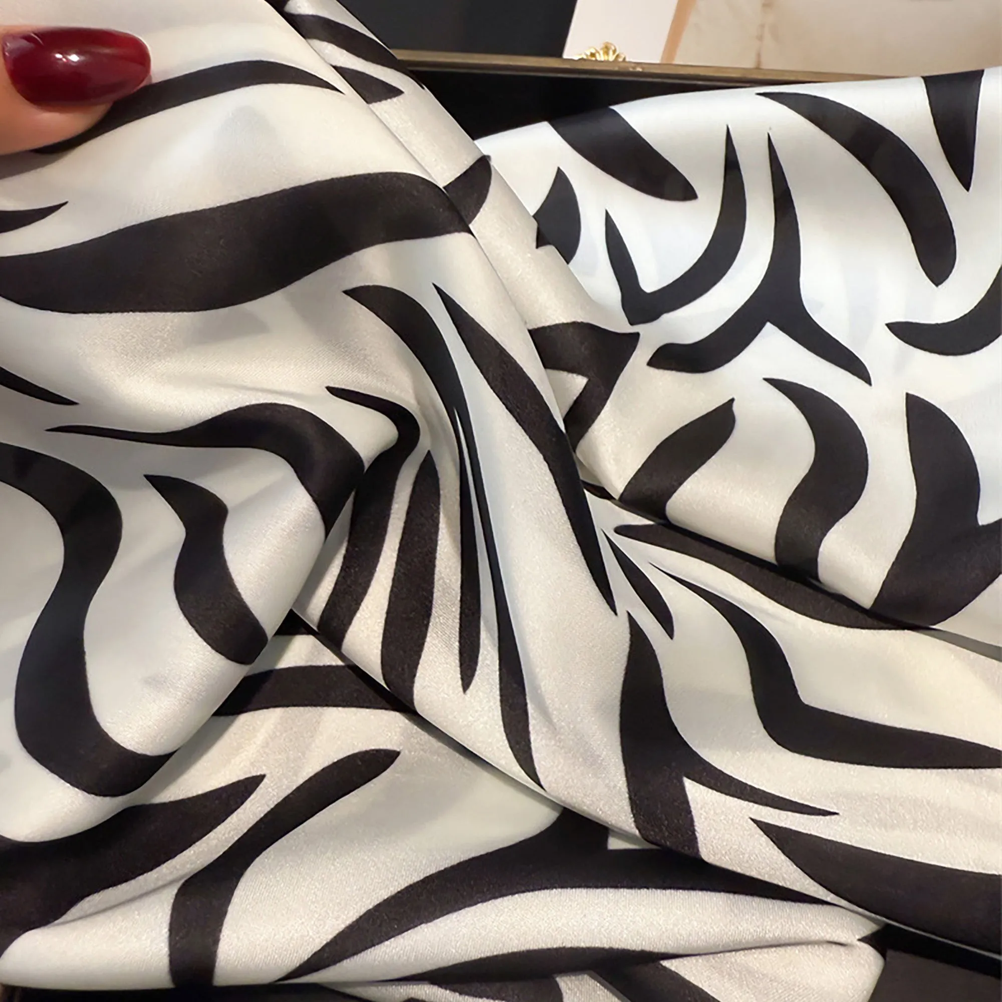 Anna-Kaci Womens Zebra Print Square Scarf Soft Fashion Accessory 27.5¡Á27.5inches sold by Anna-Kaci product image thumbnail 4