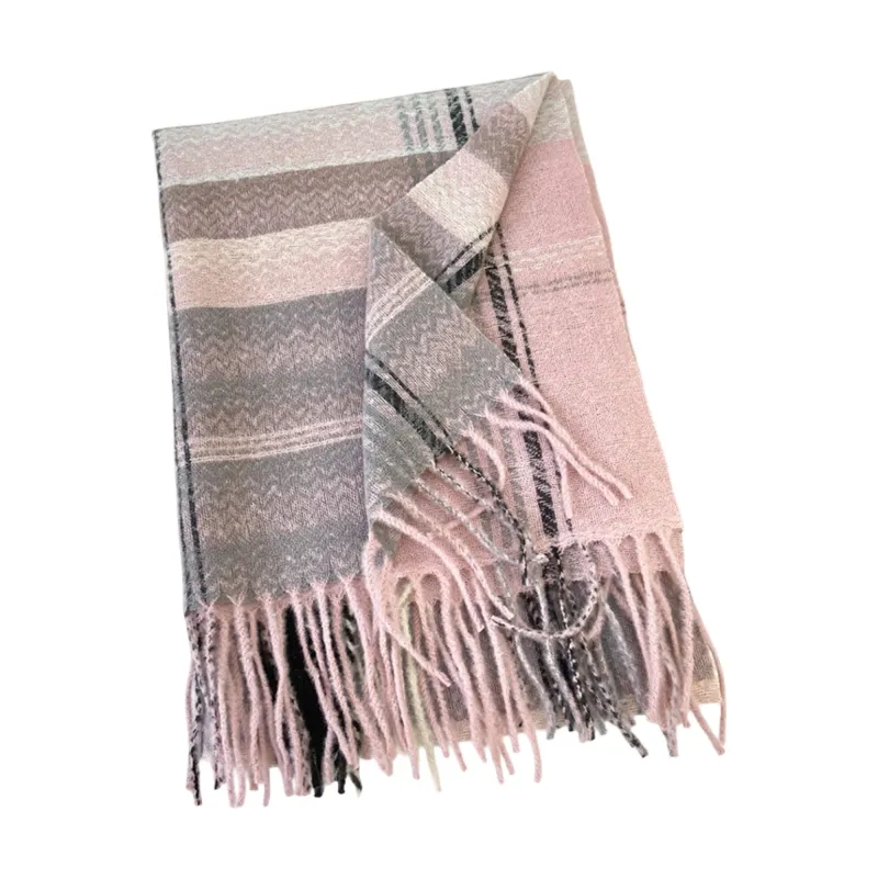 Anna-Kaci Plaid Pattern Soft Woven Winter Scarf with Cozy Texture 71¡Á24.8 Inches made by Anna-Kaci
