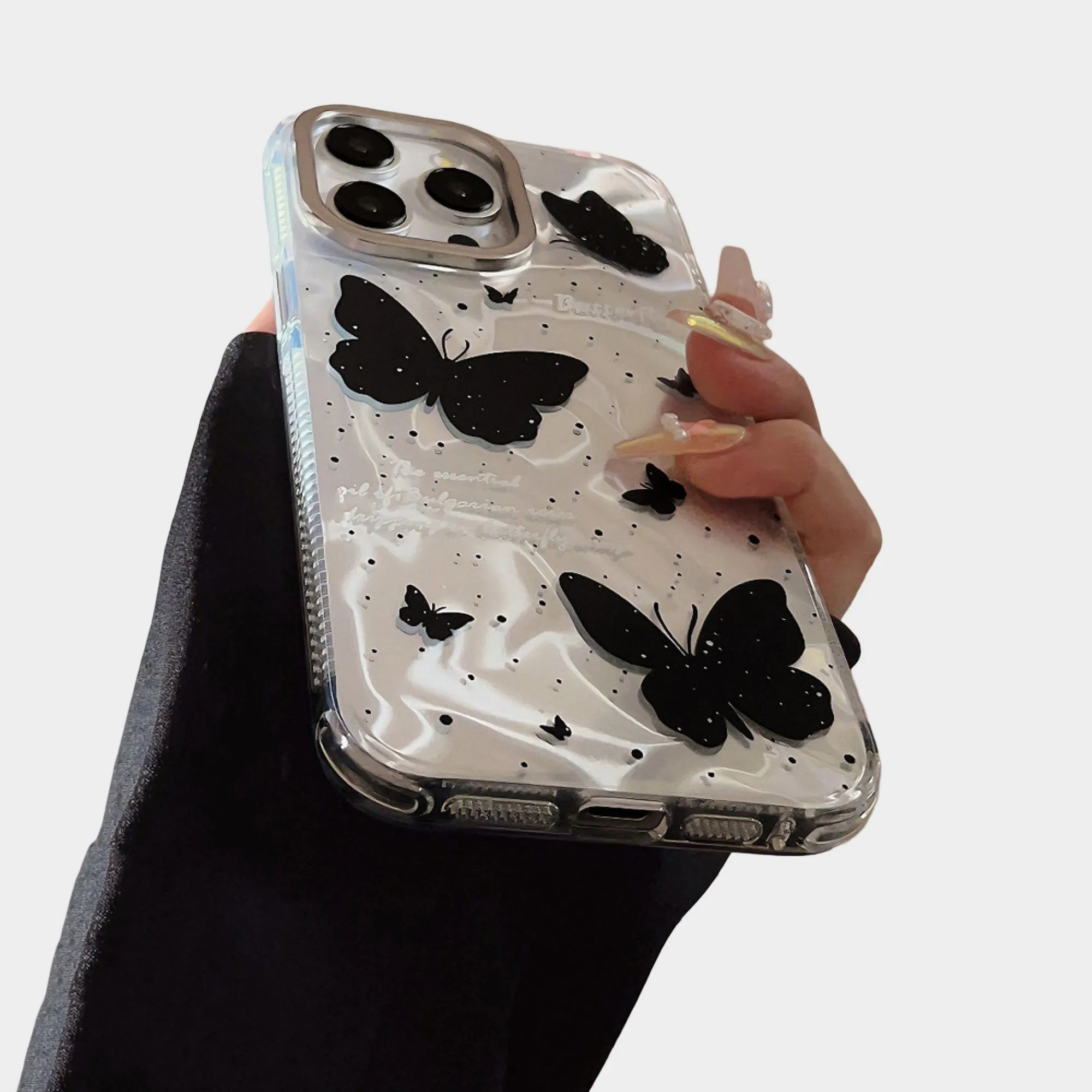 Anna-Kaci Butterfly Print Phone Case with Beaded Bow Wristlet Charm sold by Anna-Kaci product image thumbnail 3