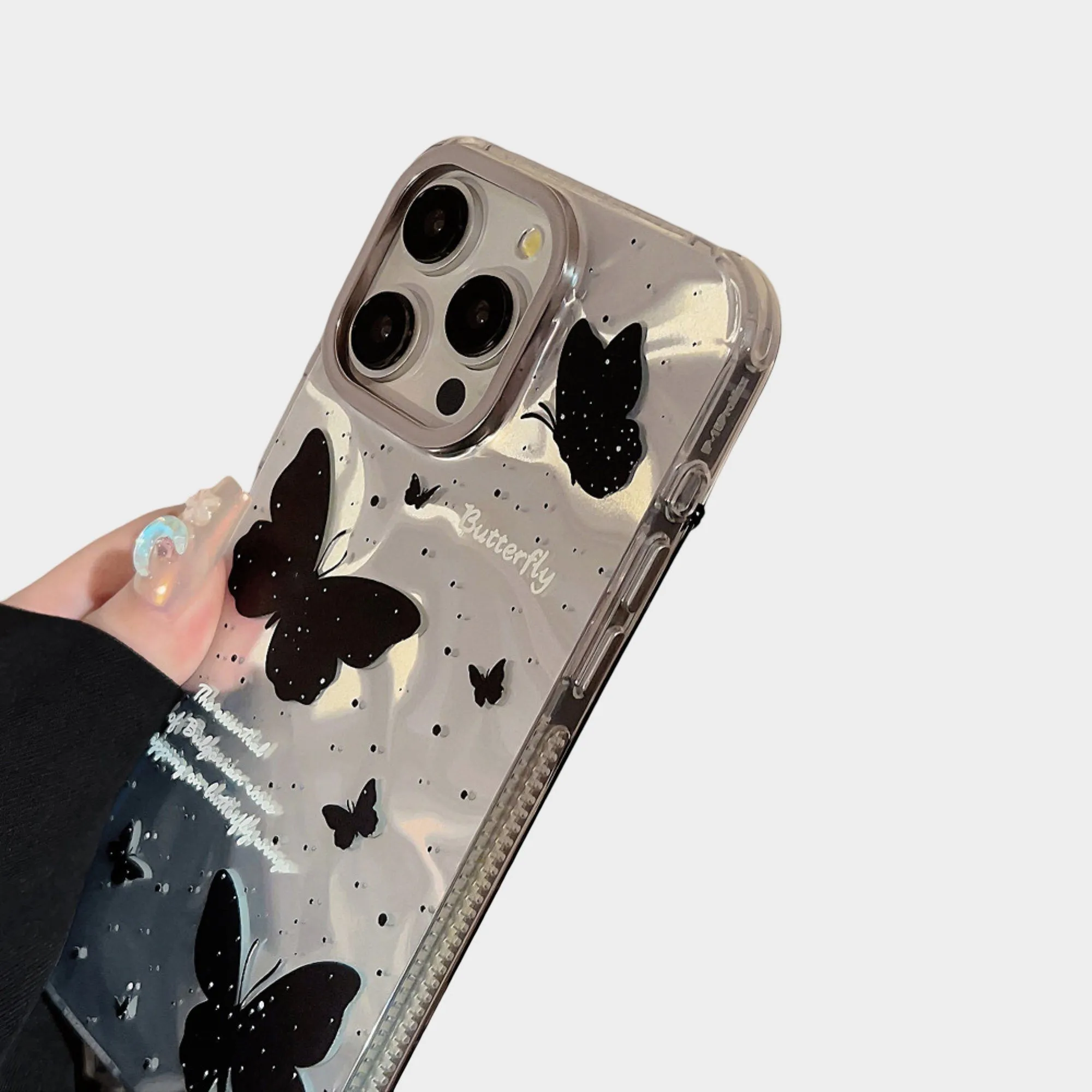 Anna-Kaci Butterfly Print Phone Case with Beaded Bow Wristlet Charm sold by Anna-Kaci product image thumbnail 4