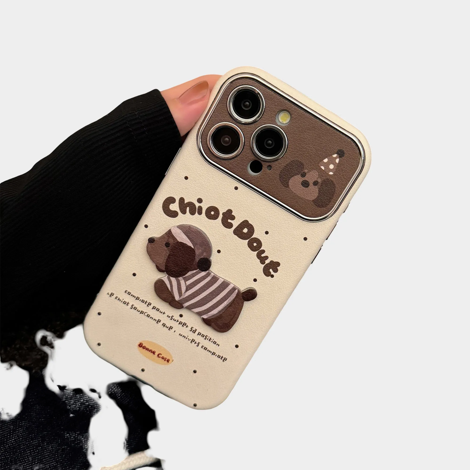 Anna-Kaci Cute Puppy Graphic Phone Case Slim Protective Cover Playful Design sold by Anna-Kaci product image thumbnail 2