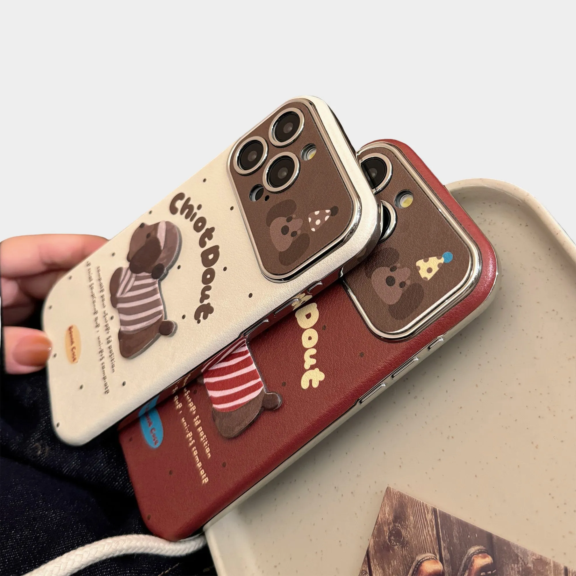 Anna-Kaci Cute Puppy Graphic Phone Case Slim Protective Cover Playful Design sold by Anna-Kaci product image thumbnail 3