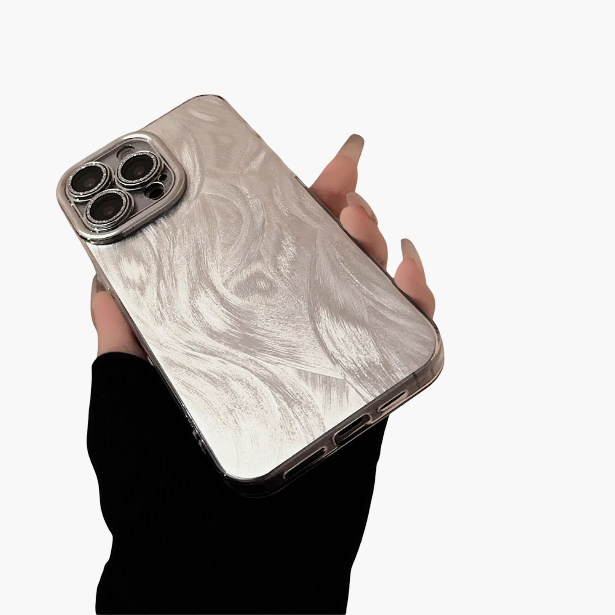 Anna-Kaci Textured Shimmer Phone Case Slim Protective Cover Minimalist Design sold by Anna-Kaci product image thumbnail 4