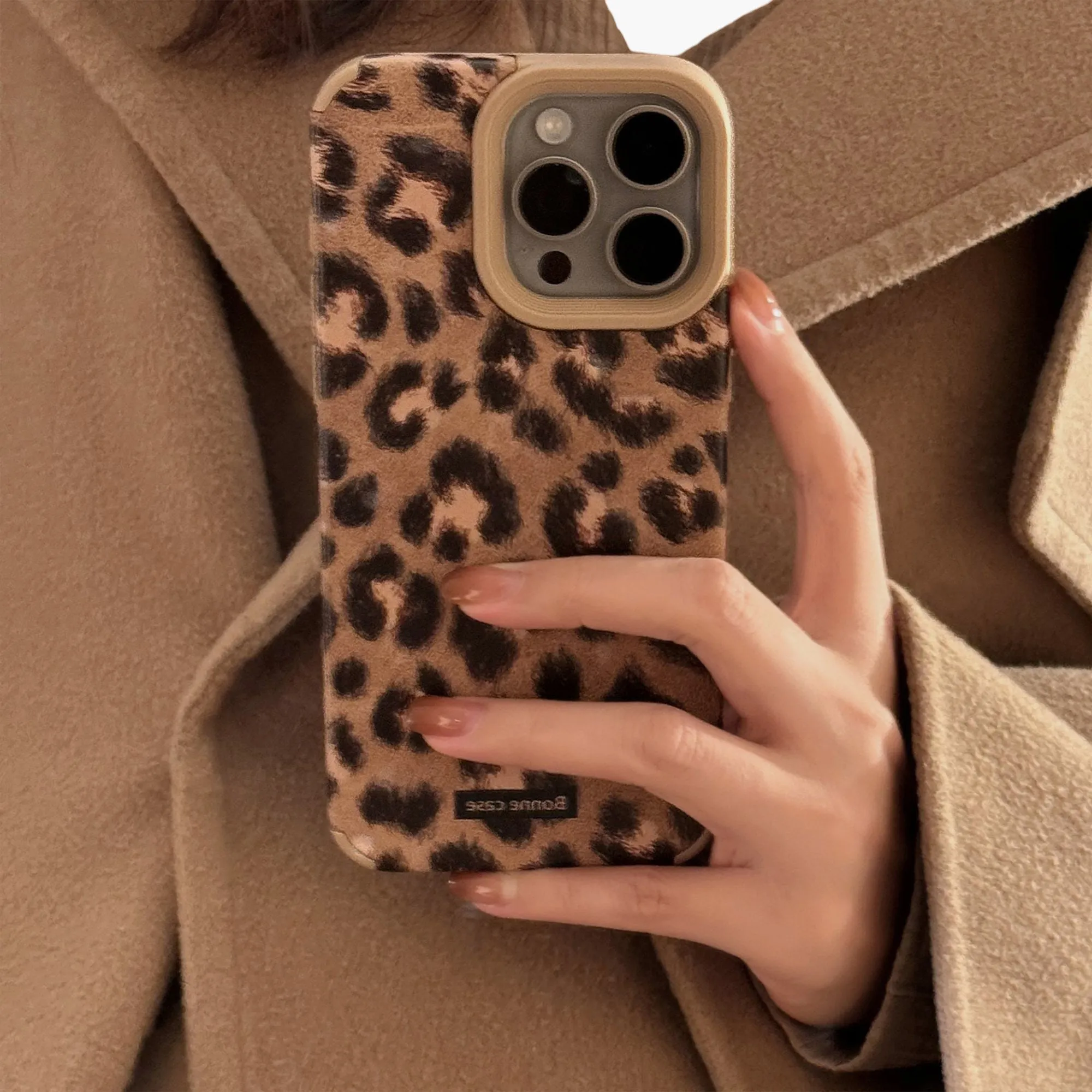 Anna-Kaci Leopard Print Phone Case with Beaded Wrist Strap Built In Phone Stand Slim Protective Cover sold by Anna-Kaci product image thumbnail 3
