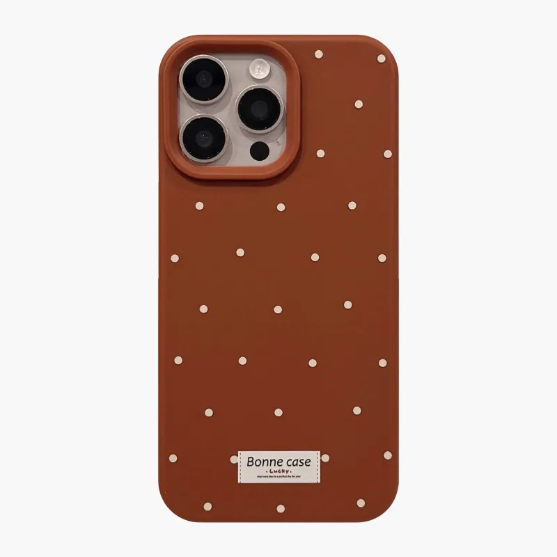 Anna-Kaci Polka Dot Phone Case with Soft Touch Finish Slim Protective Cover made by Anna-Kaci