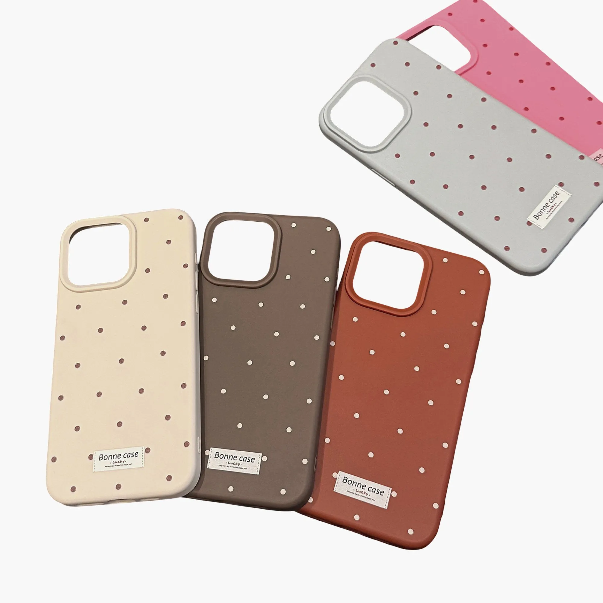 Anna-Kaci Polka Dot Phone Case with Soft Touch Finish Slim Protective Cover sold by Anna-Kaci product image thumbnail 2