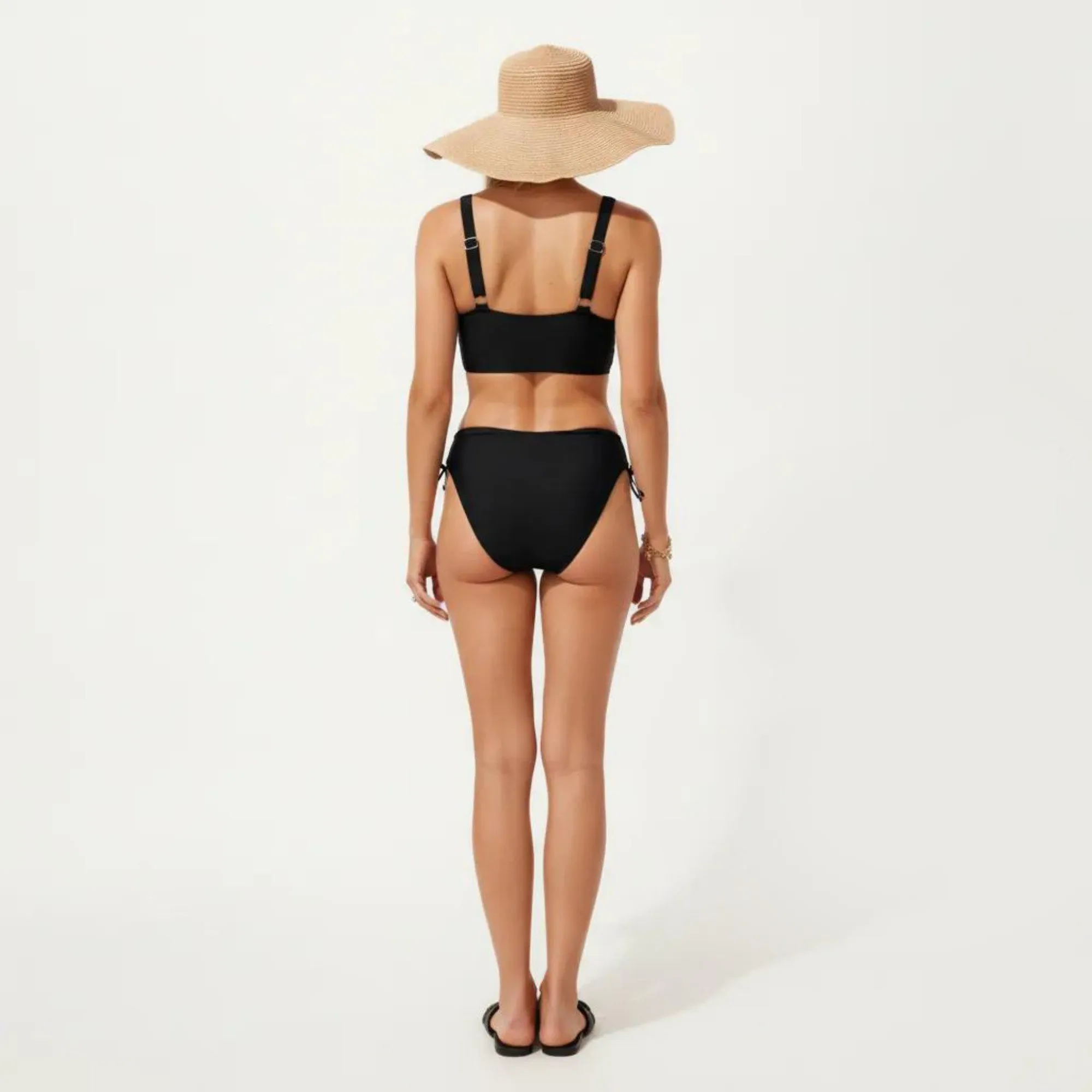 Anna-Kaci Swim Women's 2-Piece Bikini Set with Palm Tree Cutout Bralette Top and Adjustable Side Tie Bottom sold by Anna-Kaci product image thumbnail 4