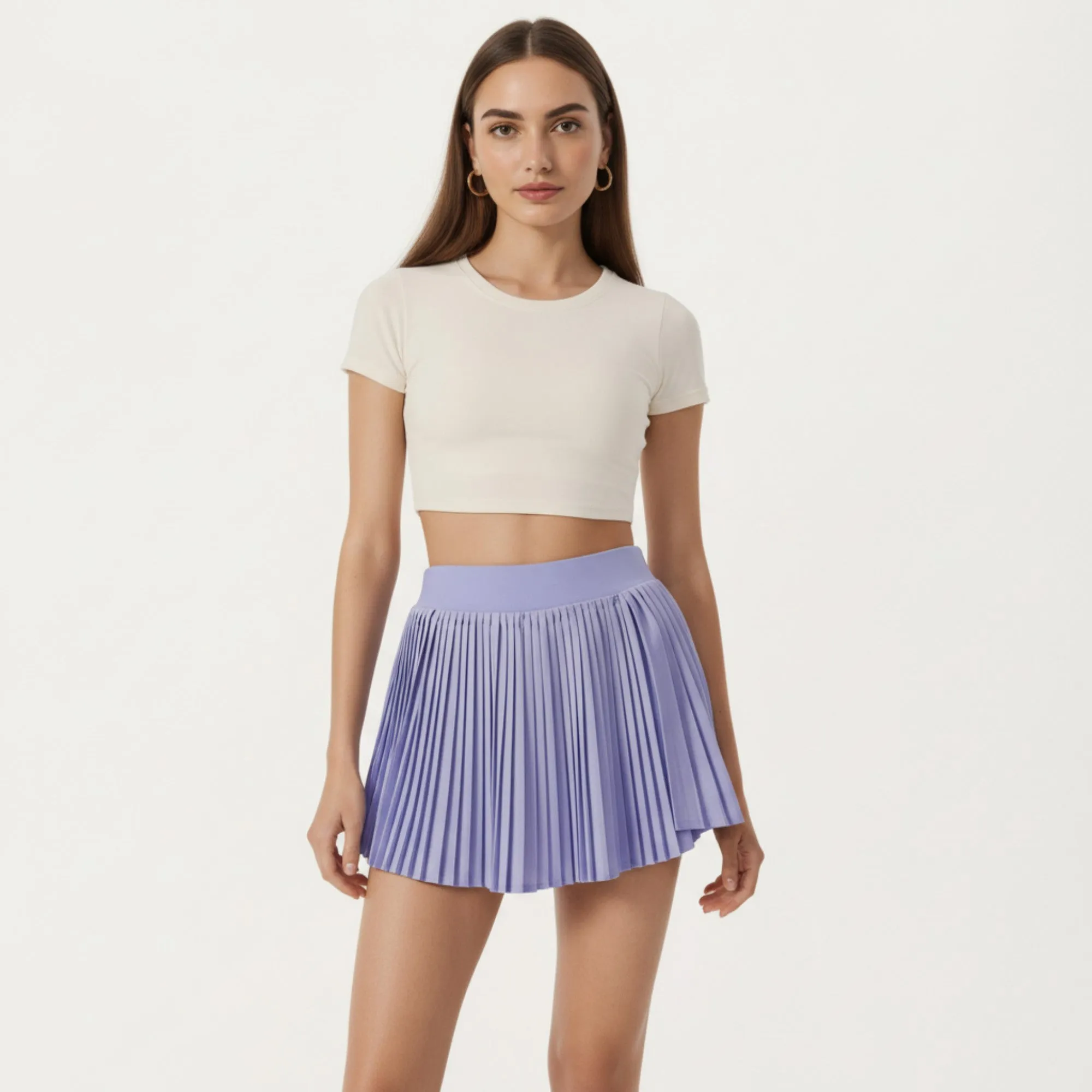 Anna-Kaci Active Women's Short Sleeve Cropped Top with Open Back Cutout and Stretch Fit sold by Anna-Kaci product image thumbnail 2