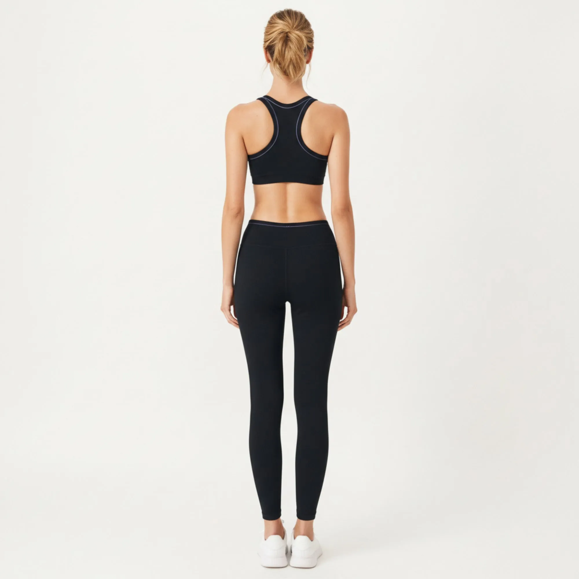 Anna-Kaci Active Women's Ribbed Racerback Sports Bra with Scoop Neck and Medium Support sold by Anna-Kaci product image thumbnail 4