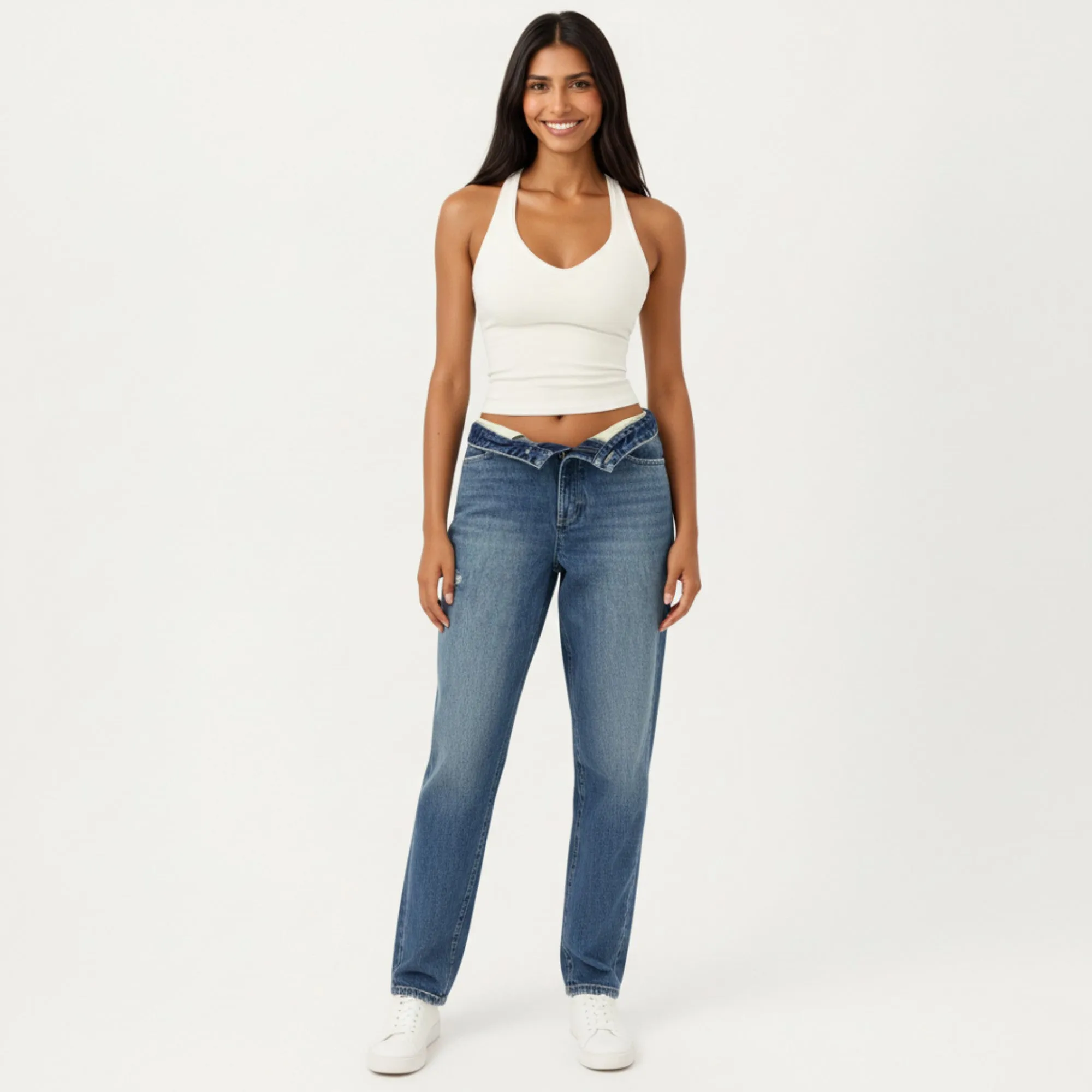 Anna-Kaci Active Women's Sleeveless Fitted Active Tank with Scoop Neck Contrast Trim and Smooth Stretch Fabric sold by Anna-Kaci product image thumbnail 3